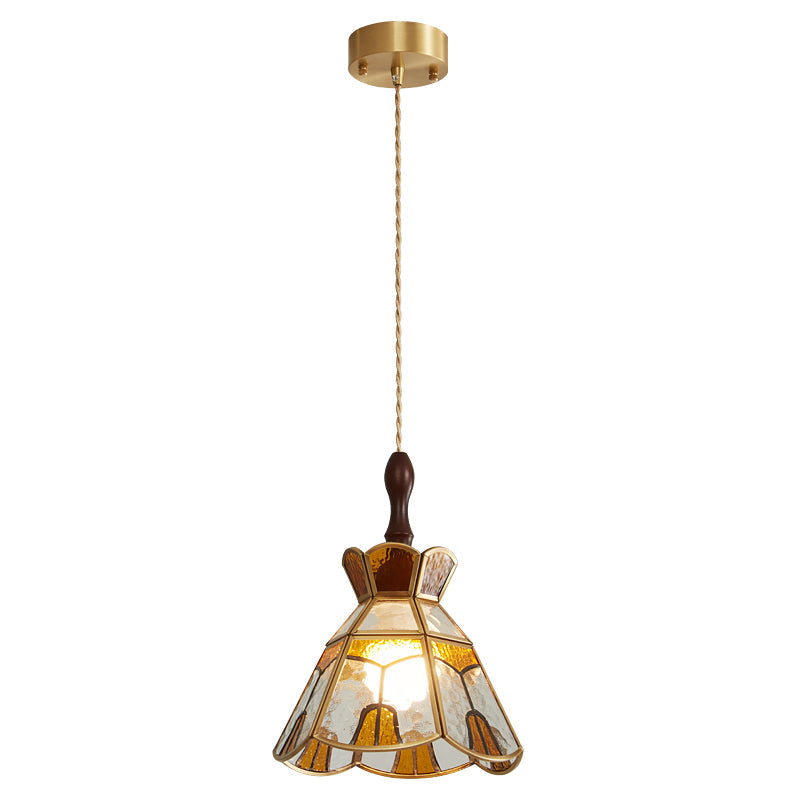 Florace Wood & Glass Vintage Pendant Lamp - Letslighting