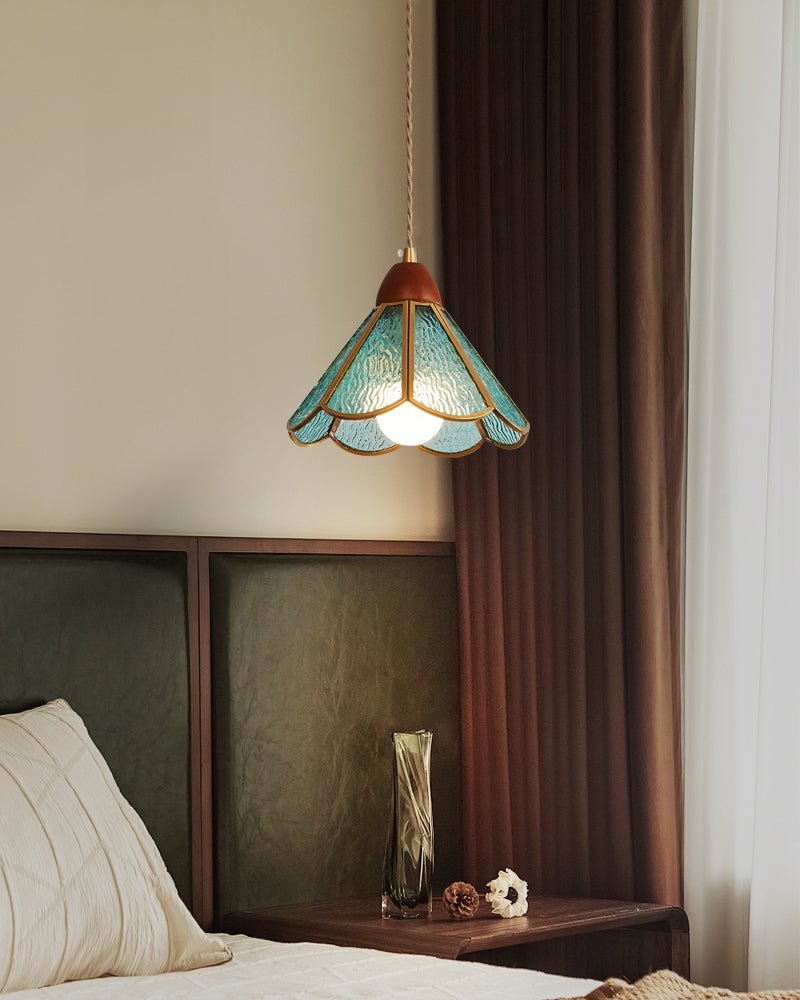 Florace Wood & Glass Vintage Pendant Lamp - Letslighting