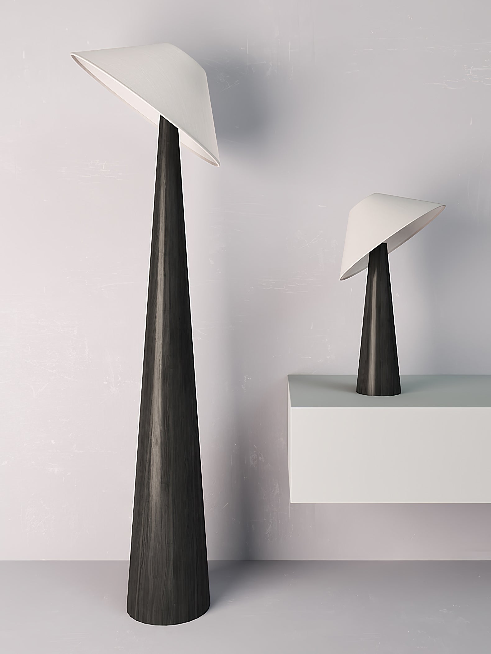 Apex Wooden Tapered Floor Lamp - Letslighting