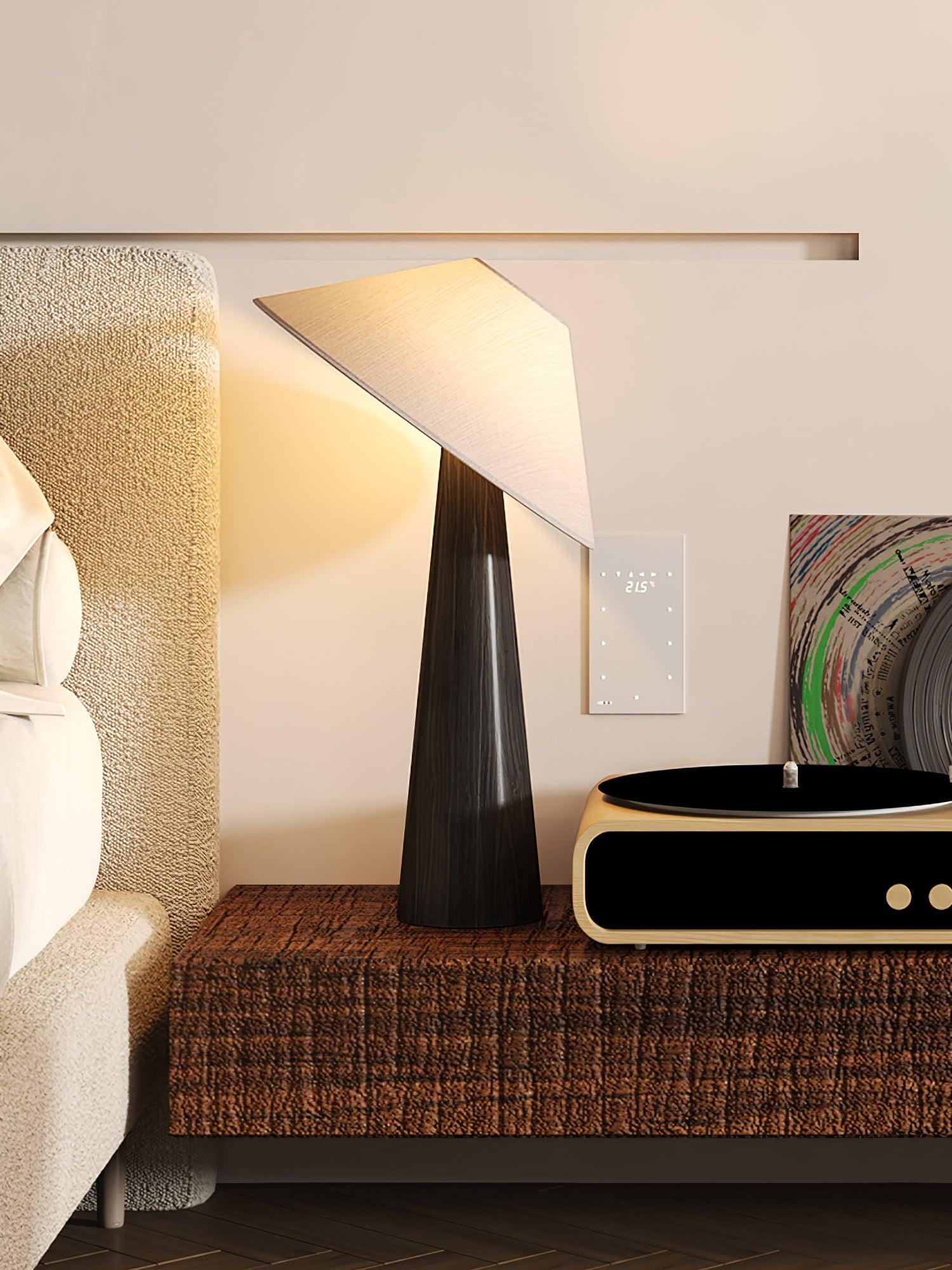 Vosile Sculptural Wood Table Lamp - Letslighting