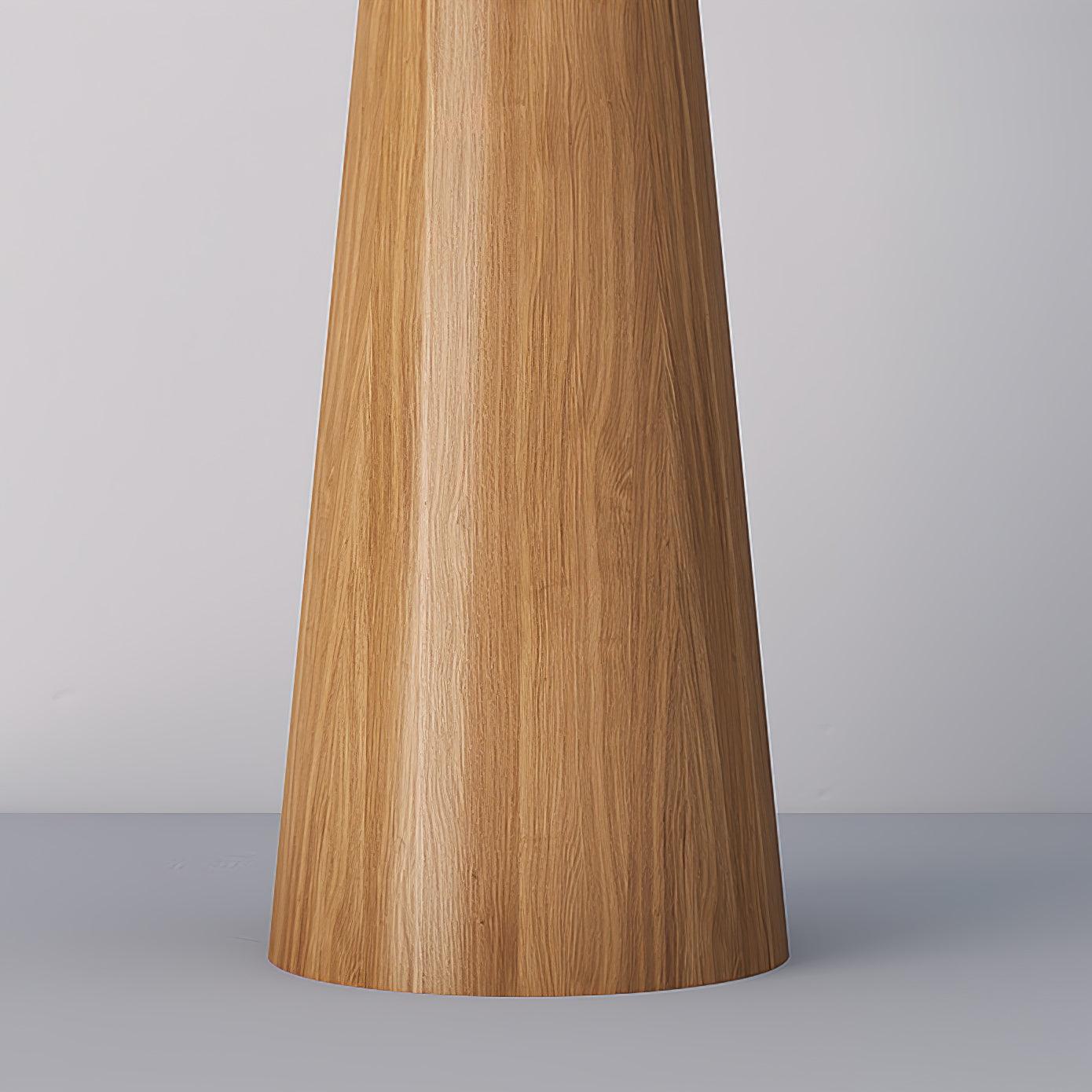 Apex Wooden Tapered Floor Lamp - Letslighting