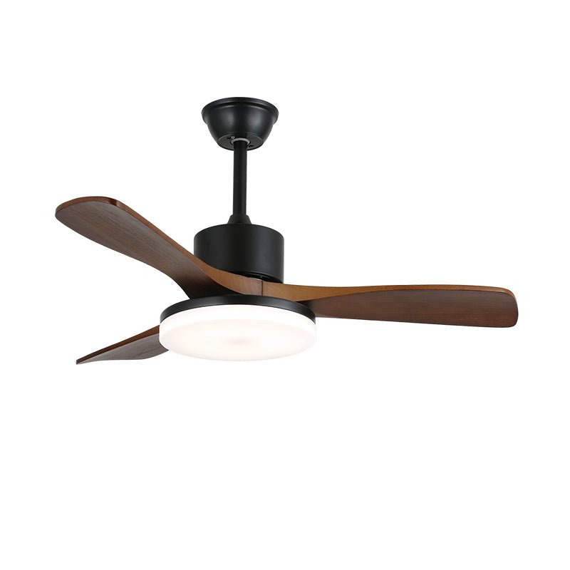 Darian Minimalist Wood Ceiling Fan Light - Letslighting