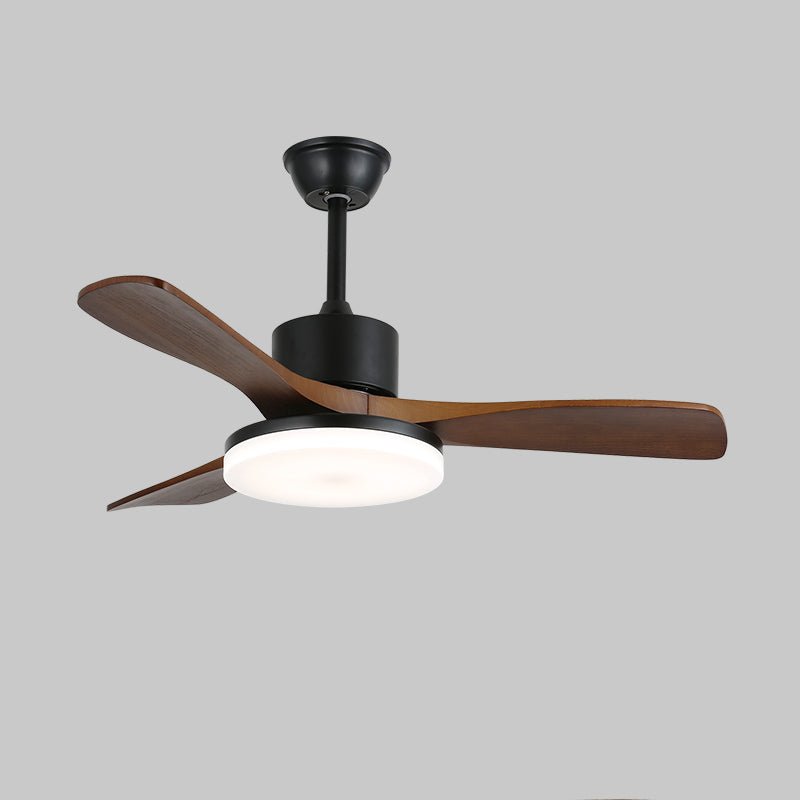 Darian Minimalist Wood Ceiling Fan Light - Letslighting