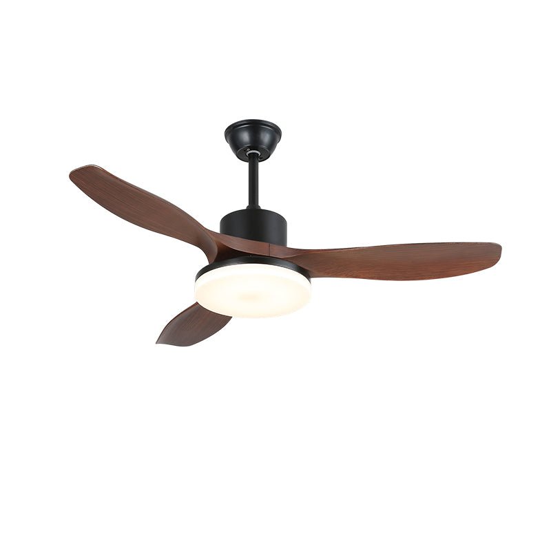 Darian Minimalist Wood Ceiling Fan Light - Letslighting