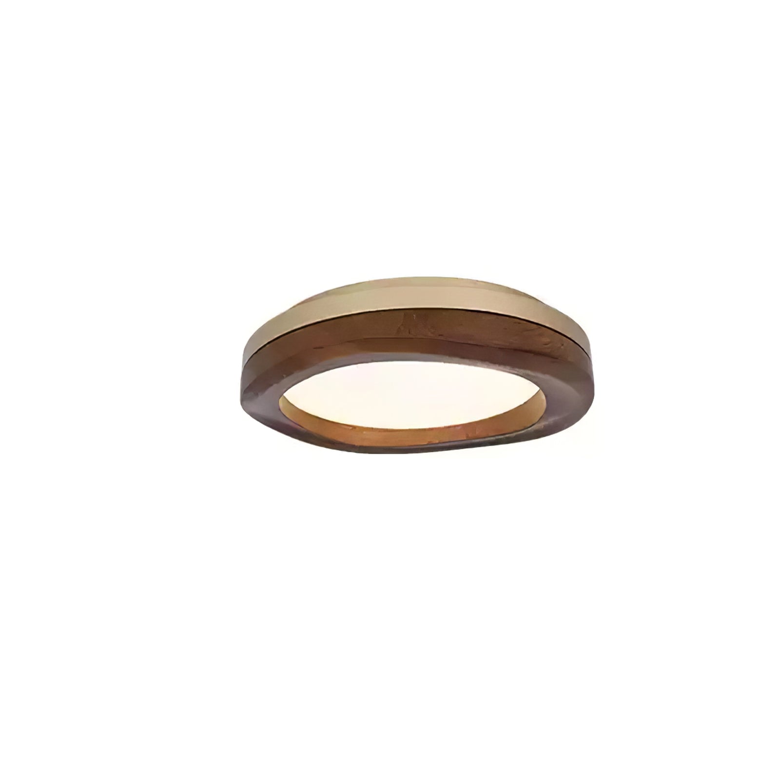 Artalis Walnut Wood Flush Mount - Letslighting
