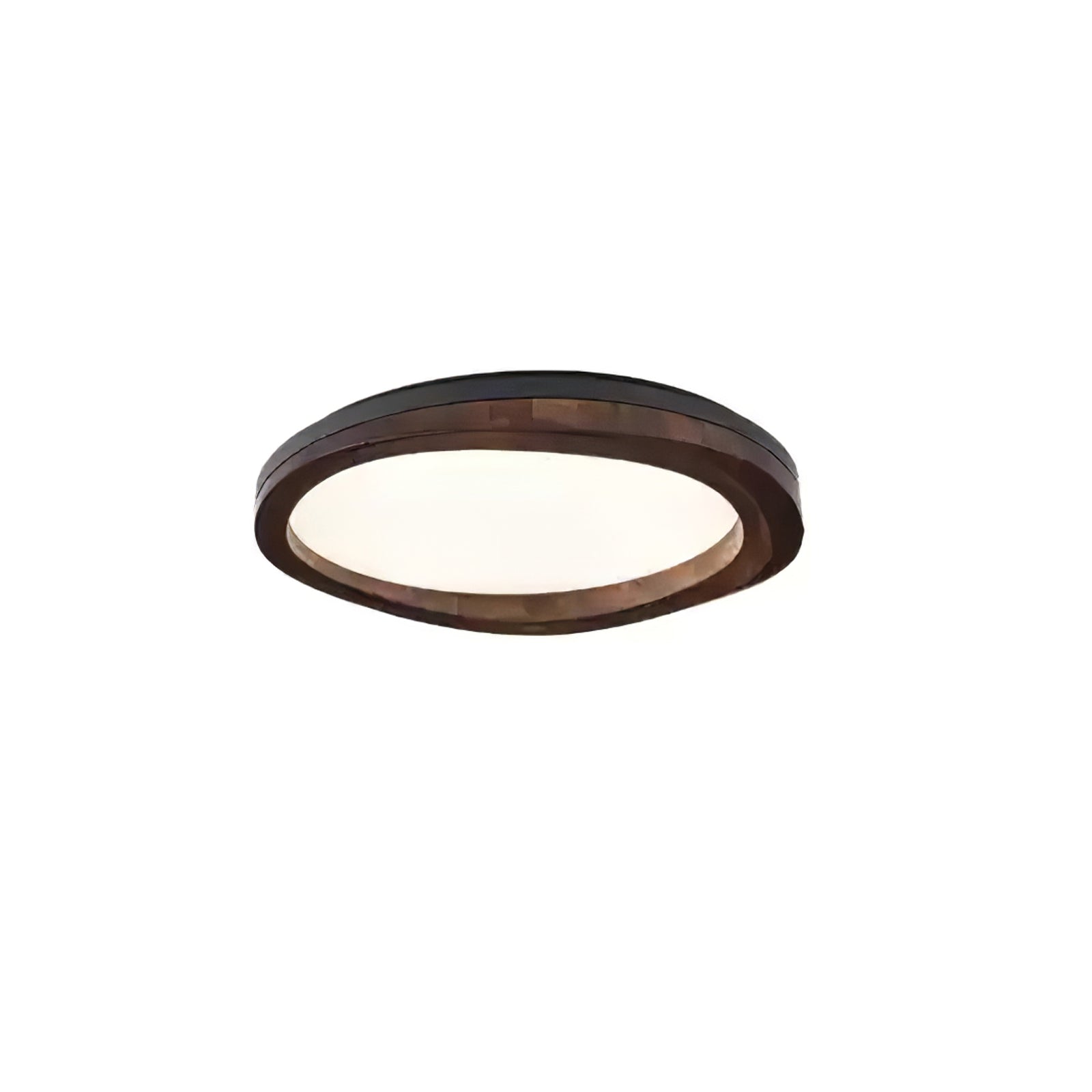 Artalis Walnut Wood Flush Mount - Letslighting