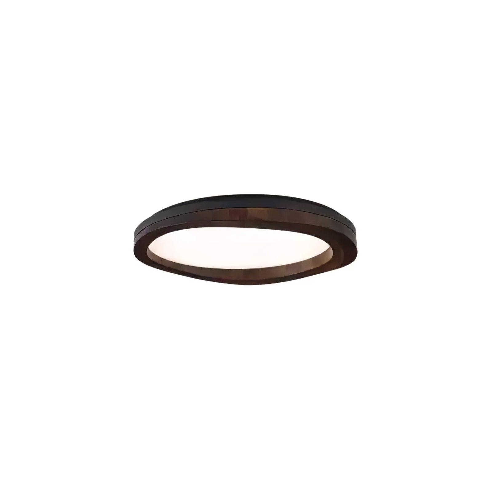 Artalis Walnut Wood Flush Mount - Letslighting