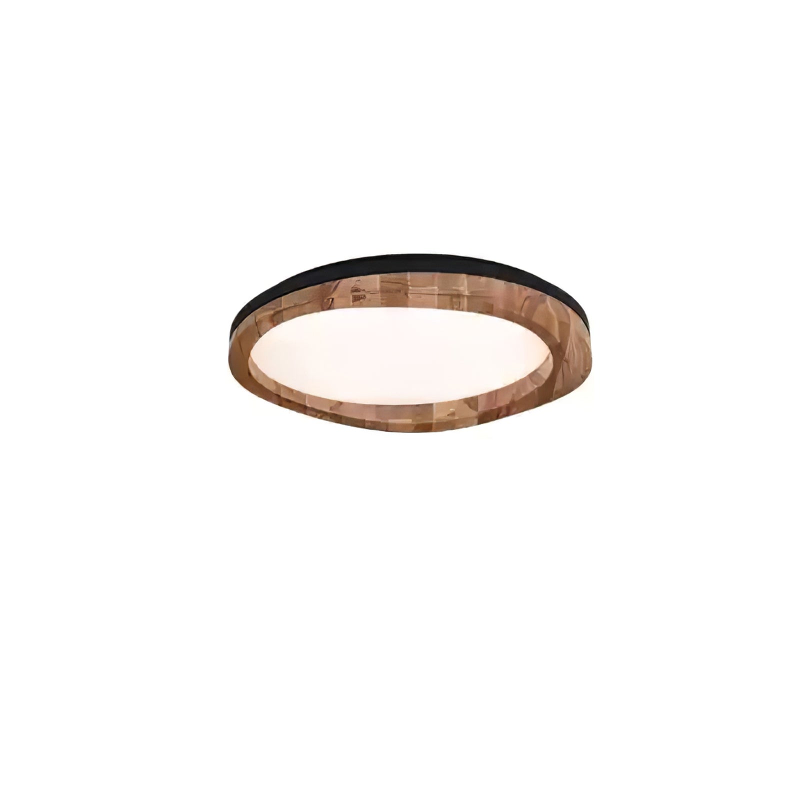 Artalis Walnut Wood Flush Mount - Letslighting