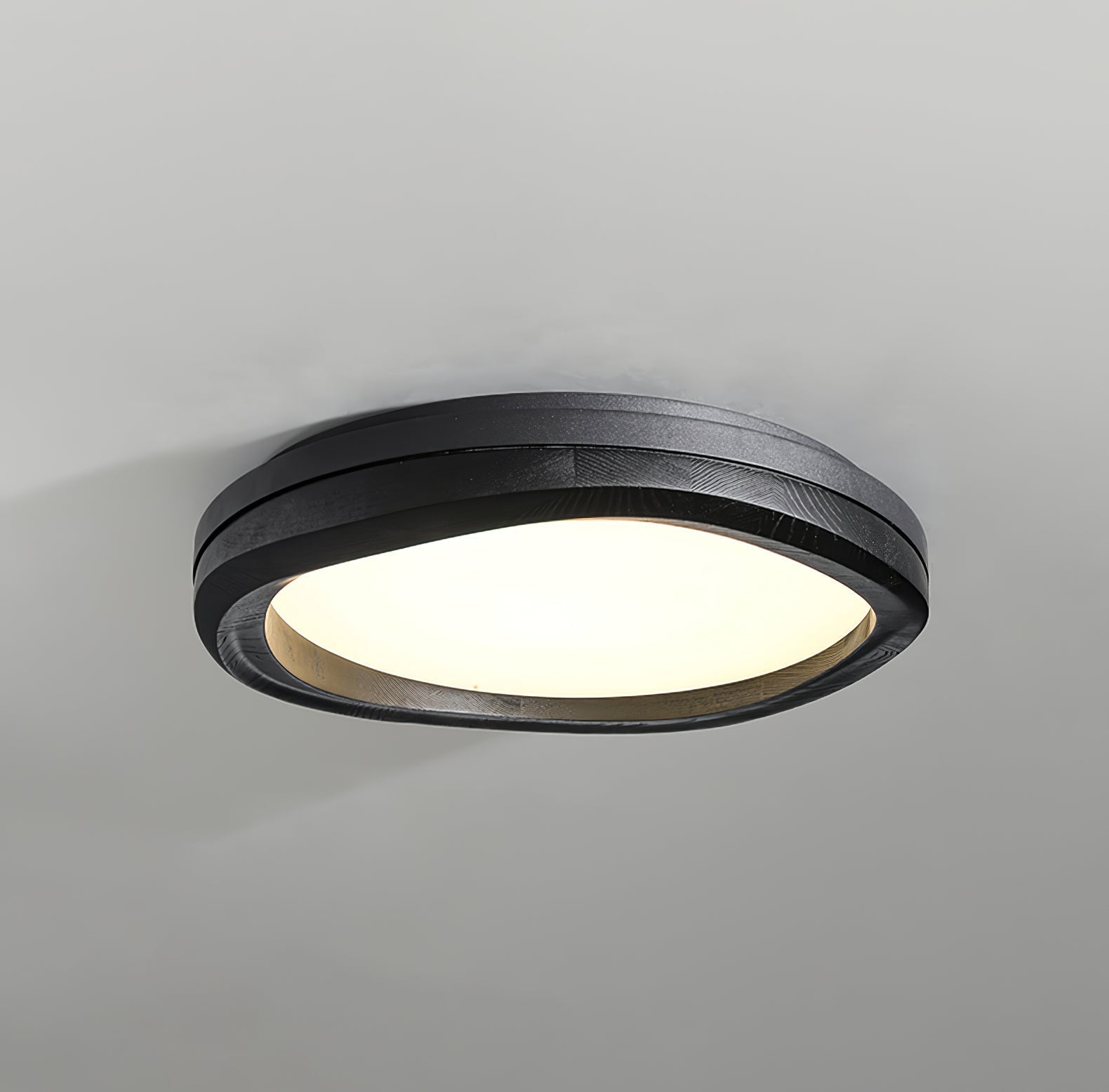 Artalis Walnut Wood Flush Mount - Letslighting