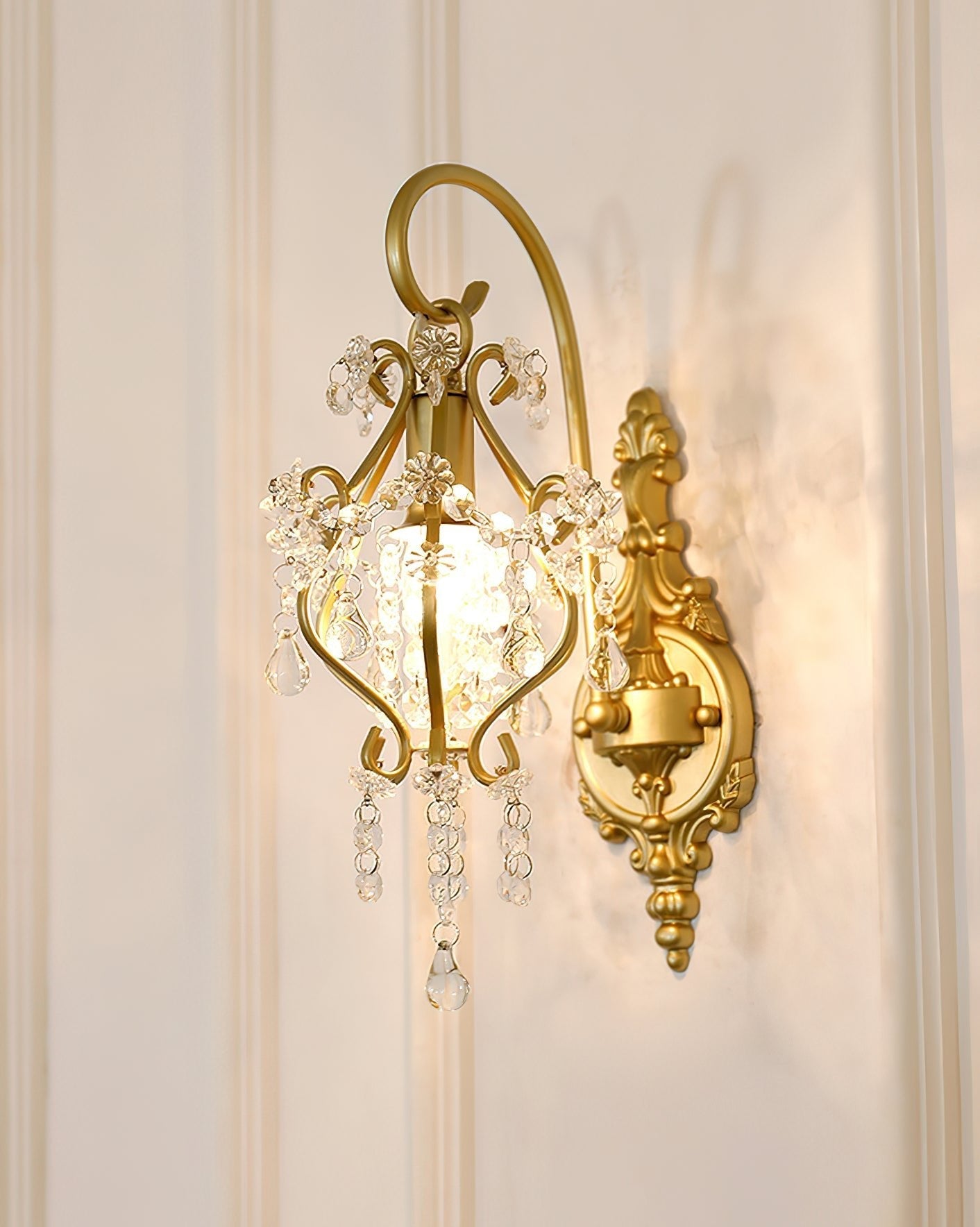 Gwynne Postmodern Luxury Crystal Wall Lamp - Letslighting
