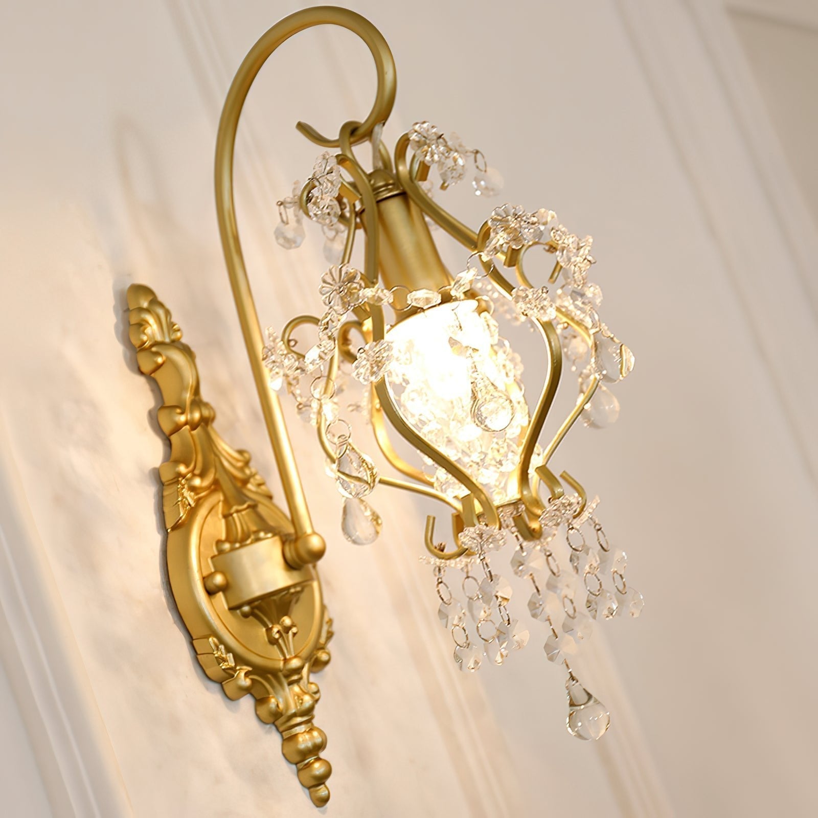 Gwynne Postmodern Luxury Crystal Wall Lamp - Letslighting