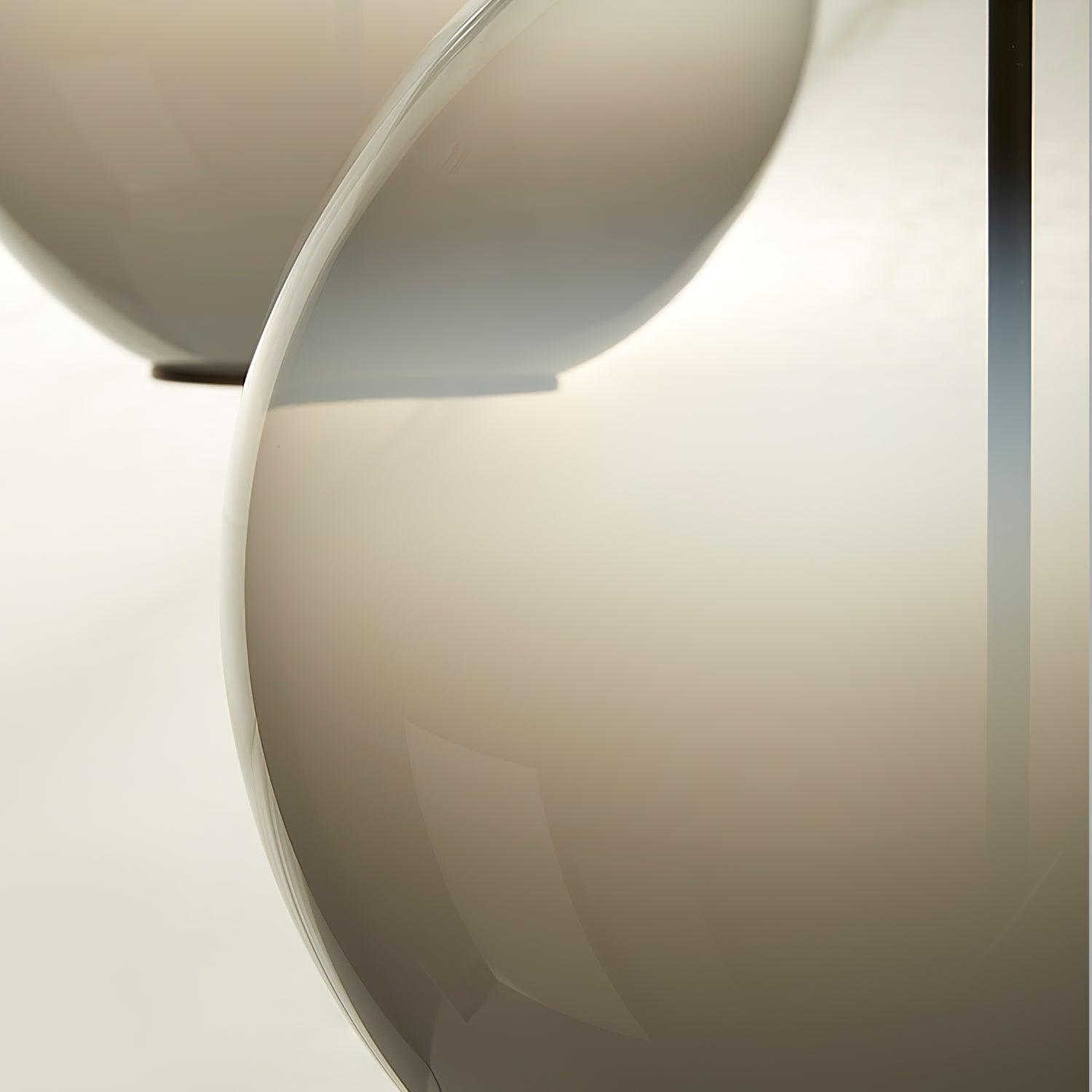 Lustra Pendant Lamp Smoke Gray Glass Gradient for Living Room - Letslighting