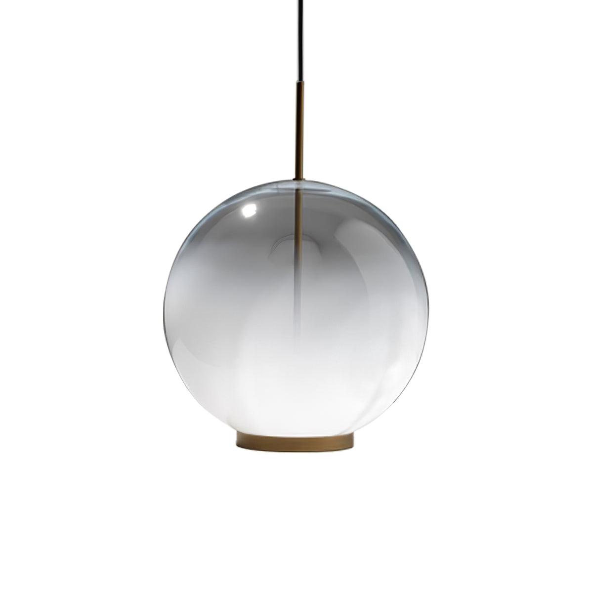 Lustra Pendant Lamp Smoke Gray Glass Gradient for Living Room - Letslighting