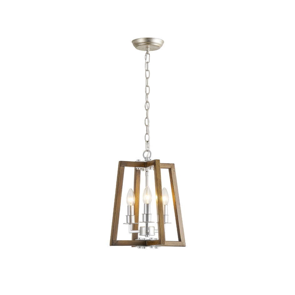 Tinsley Vintage Open Frame Wood Pendant Lamp - Letslighting