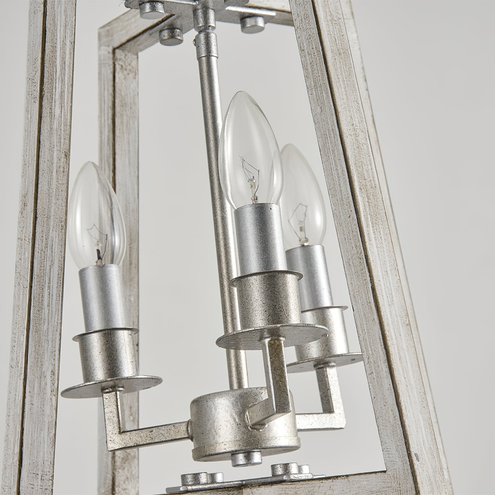 Tinsley Vintage Open Frame Wood Pendant Lamp - Letslighting