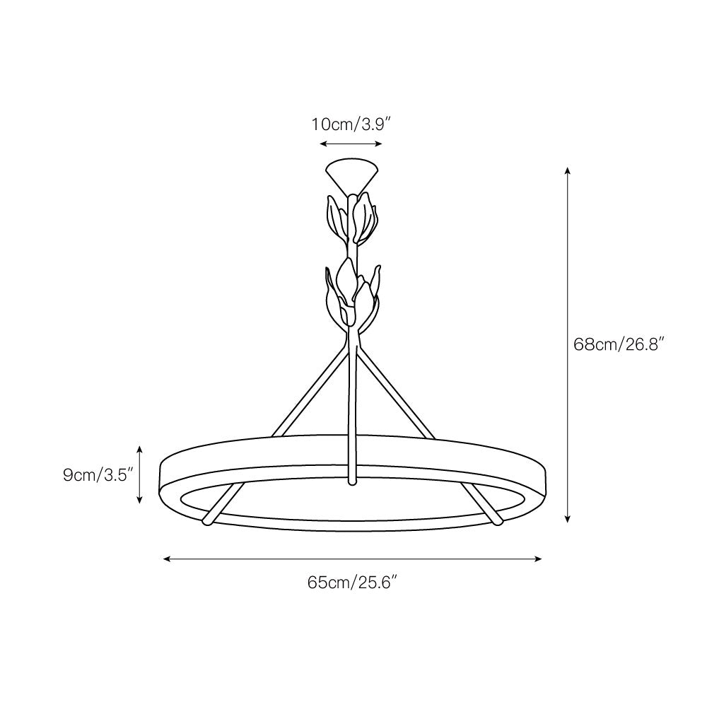 Zevinora Modern Minimalist Plaster Plastic Chandelier - Letslighting