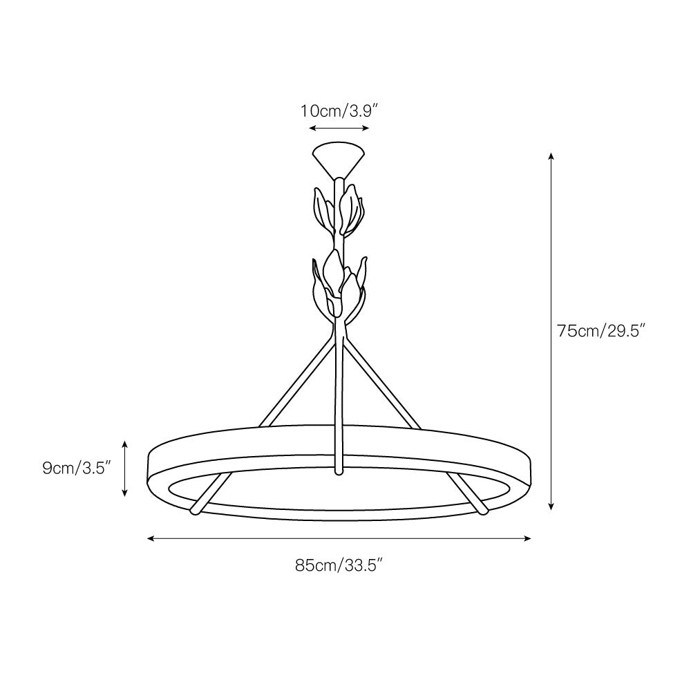 Zevinora Modern Minimalist Plaster Plastic Chandelier - Letslighting