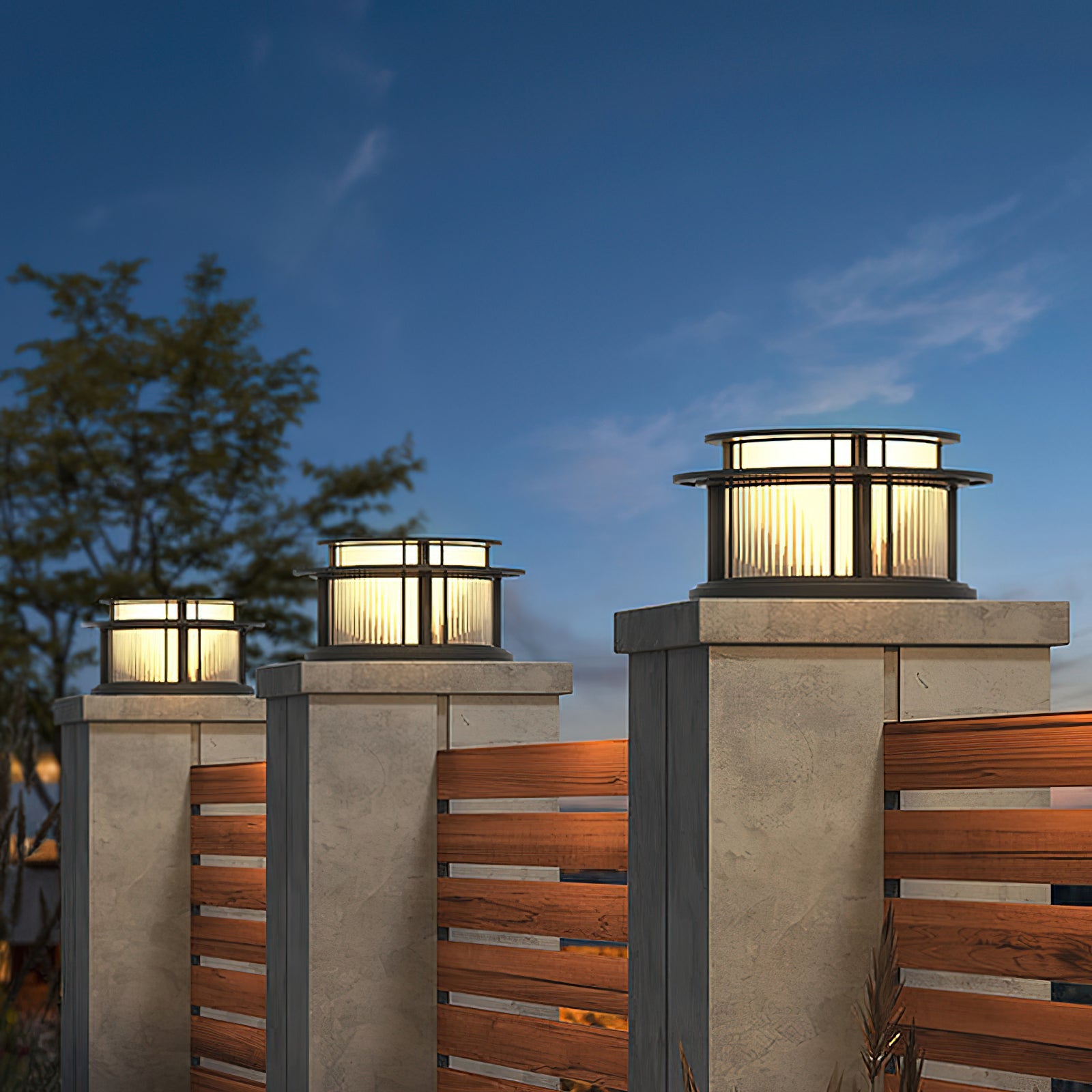 Titan Outdoor Lamp Stainless Steel Cylinder Acrylic - Letslighting