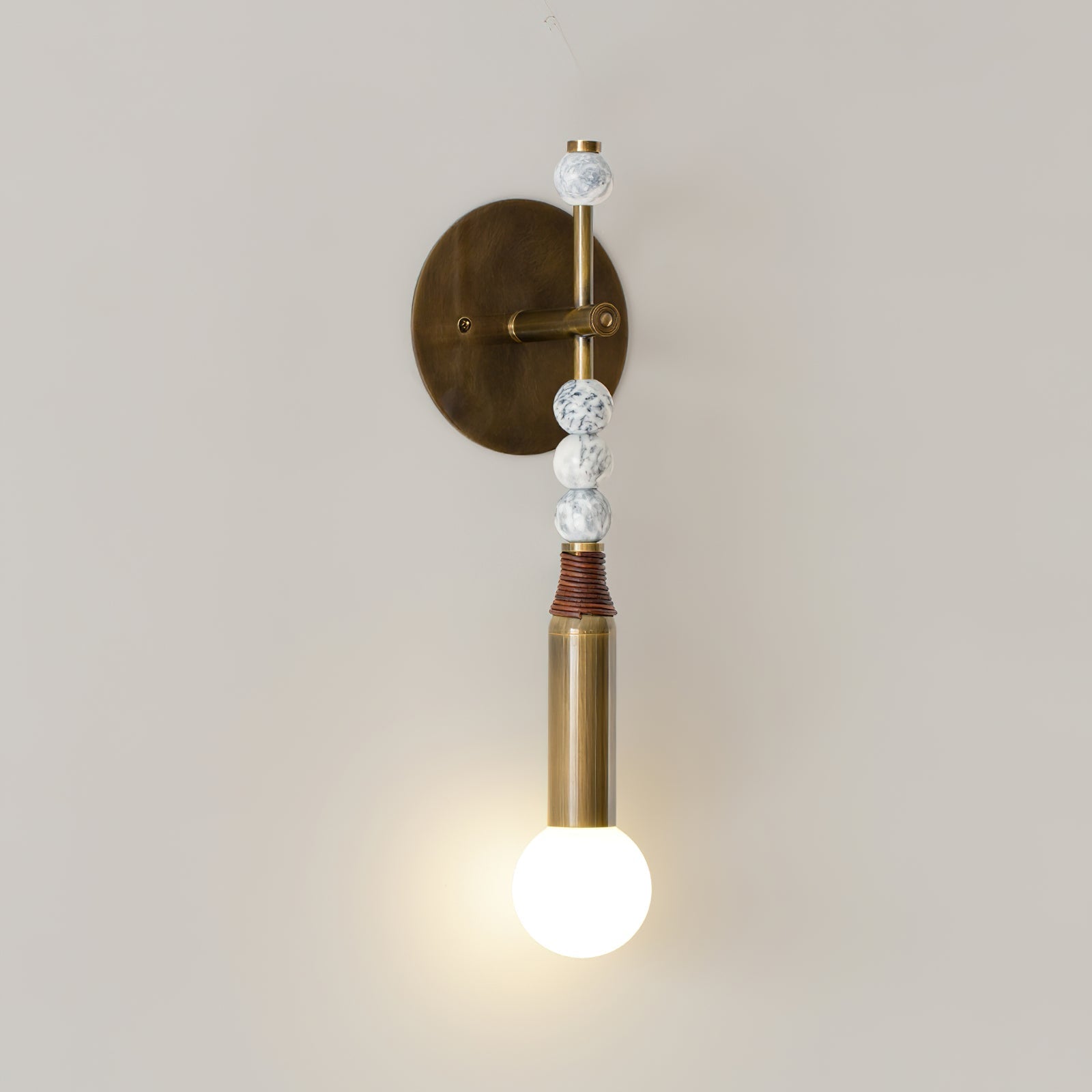 Nicole Modern Minimalist Marble Wall Lamp - Letslighting