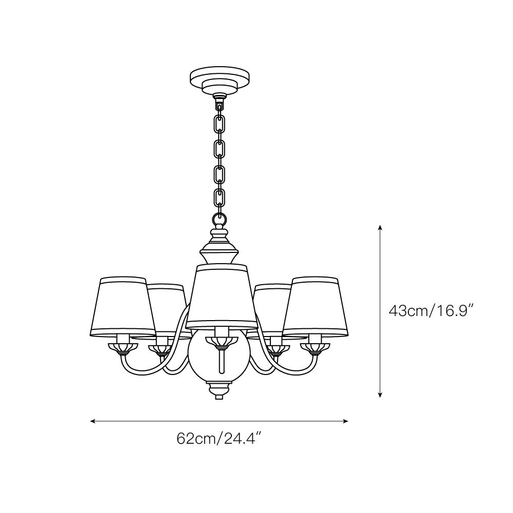 Tofty Postmodern Luxury Fabric Chandelier - Letslighting