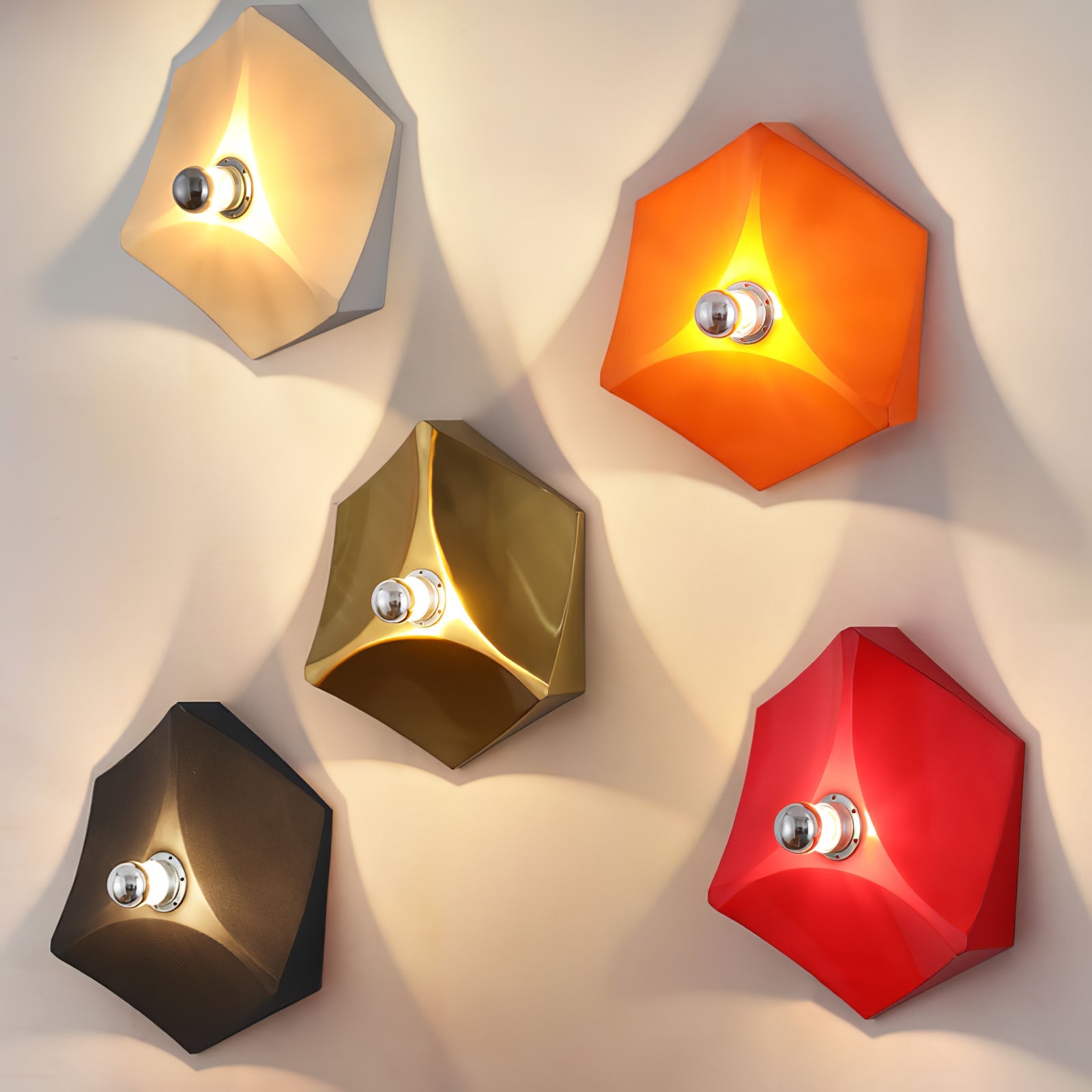 Toledo Wall Lamp Geometric Cube - Letslighting