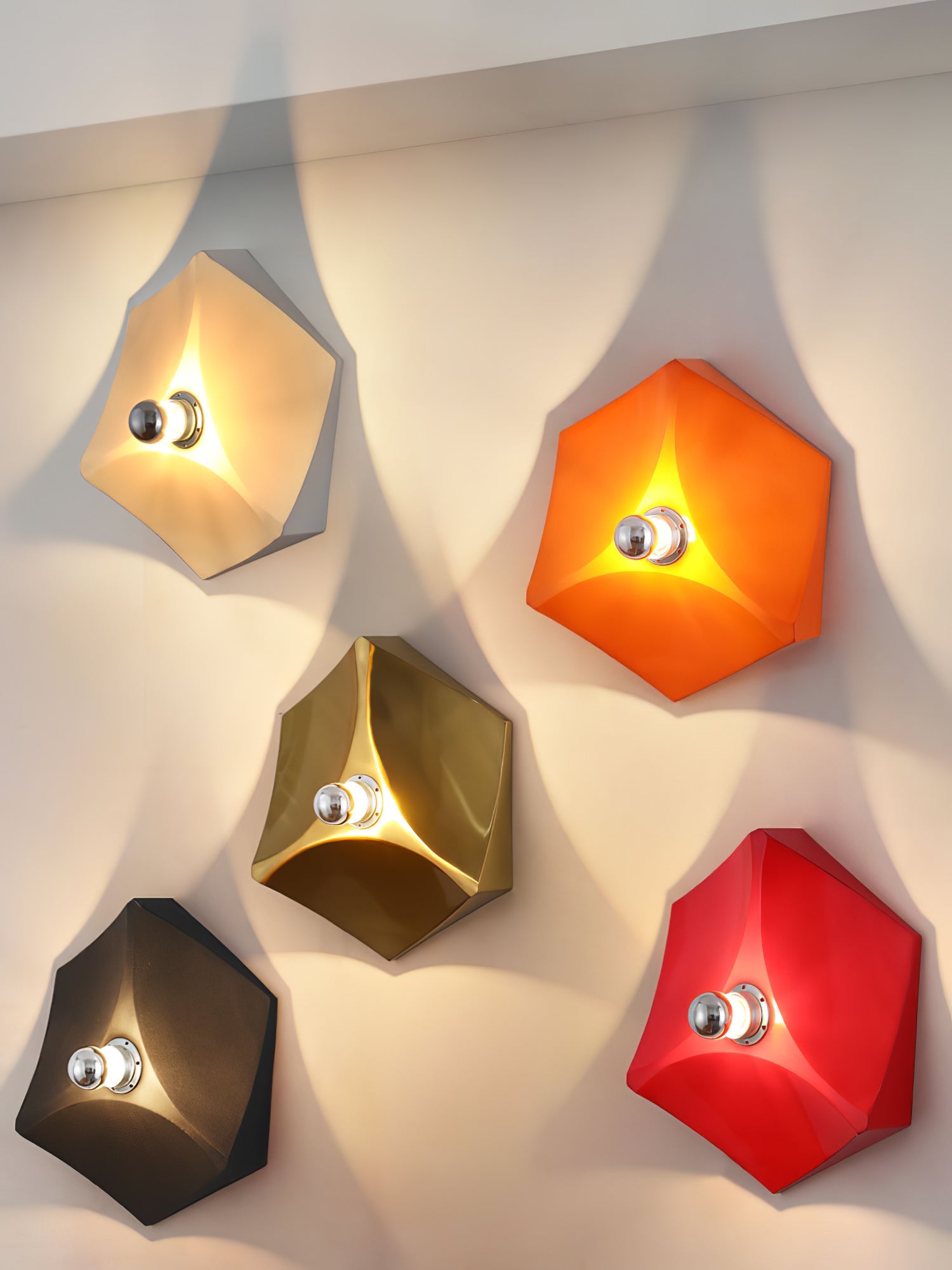 Toledo Wall Lamp Geometric Cube - Letslighting
