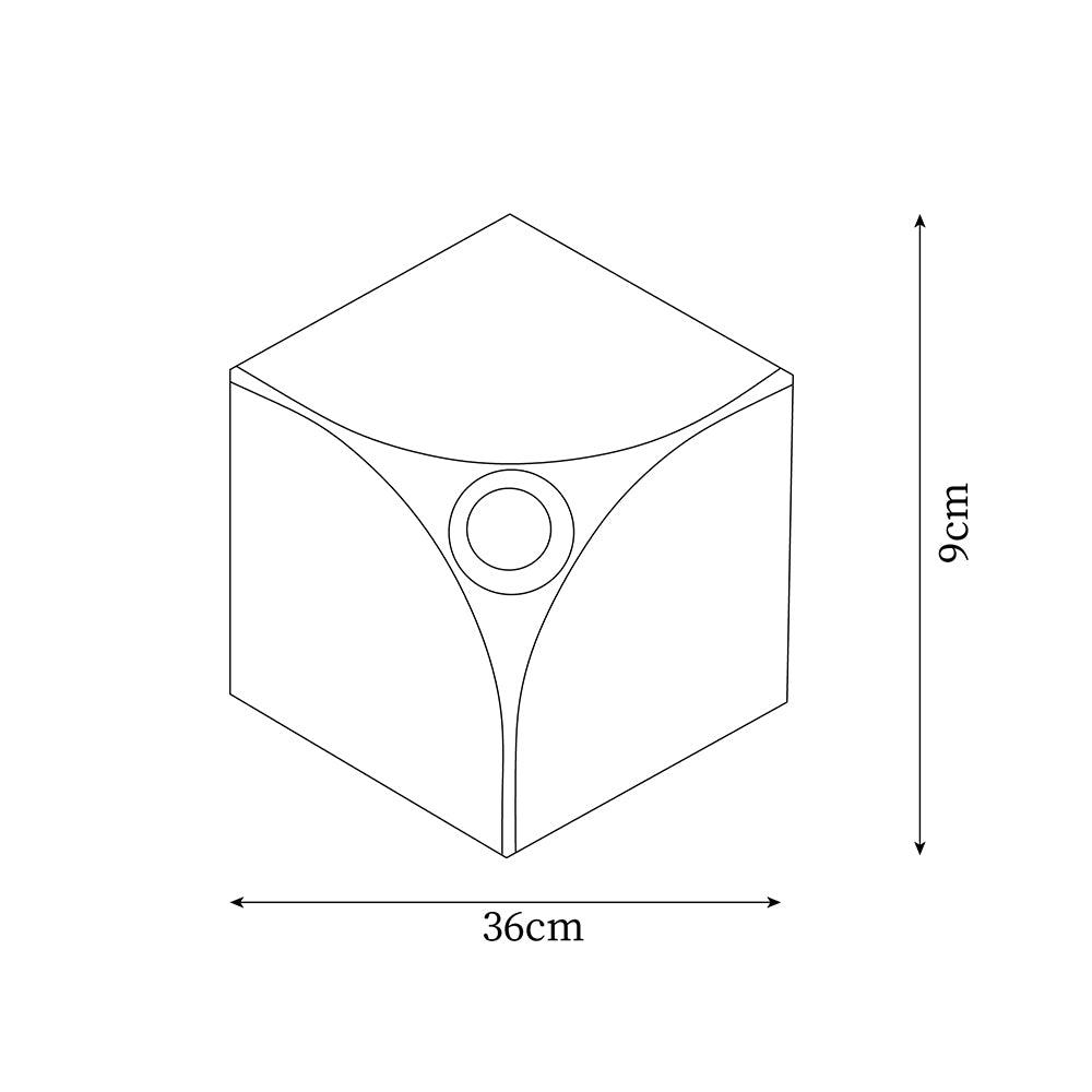 Toledo Wall Lamp Geometric Cube - Letslighting