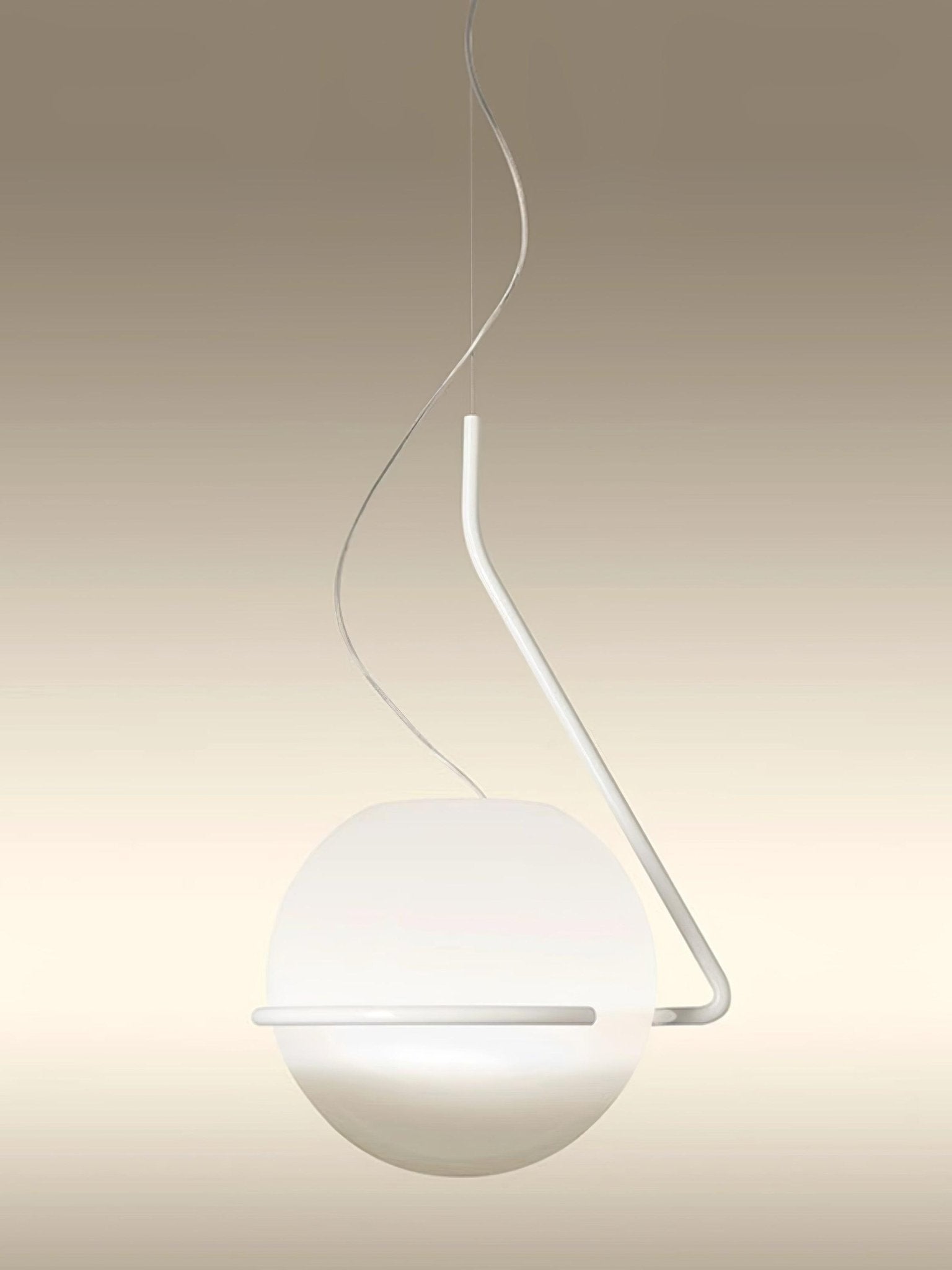 Circular Minimalist Glass Pendant Lamp - Letslighting
