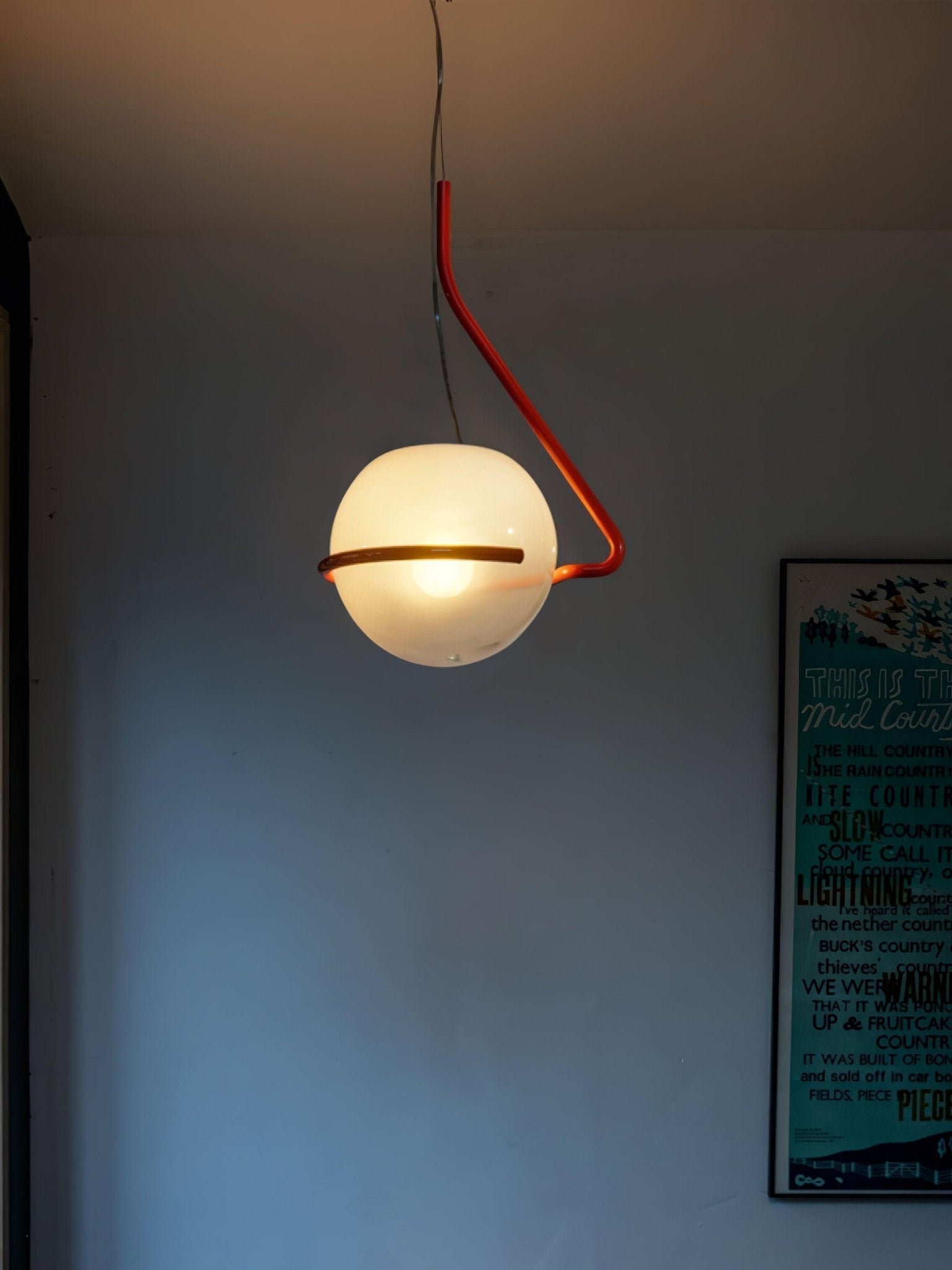 Circular Minimalist Glass Pendant Lamp - Letslighting
