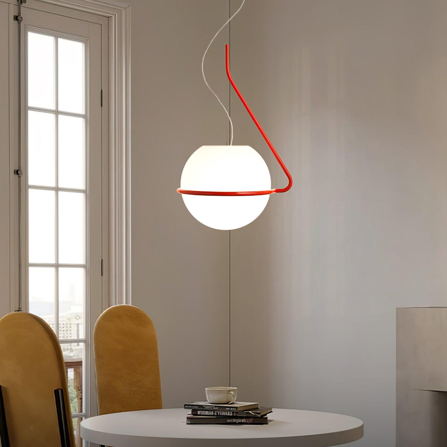 Circular Minimalist Glass Pendant Lamp - Letslighting