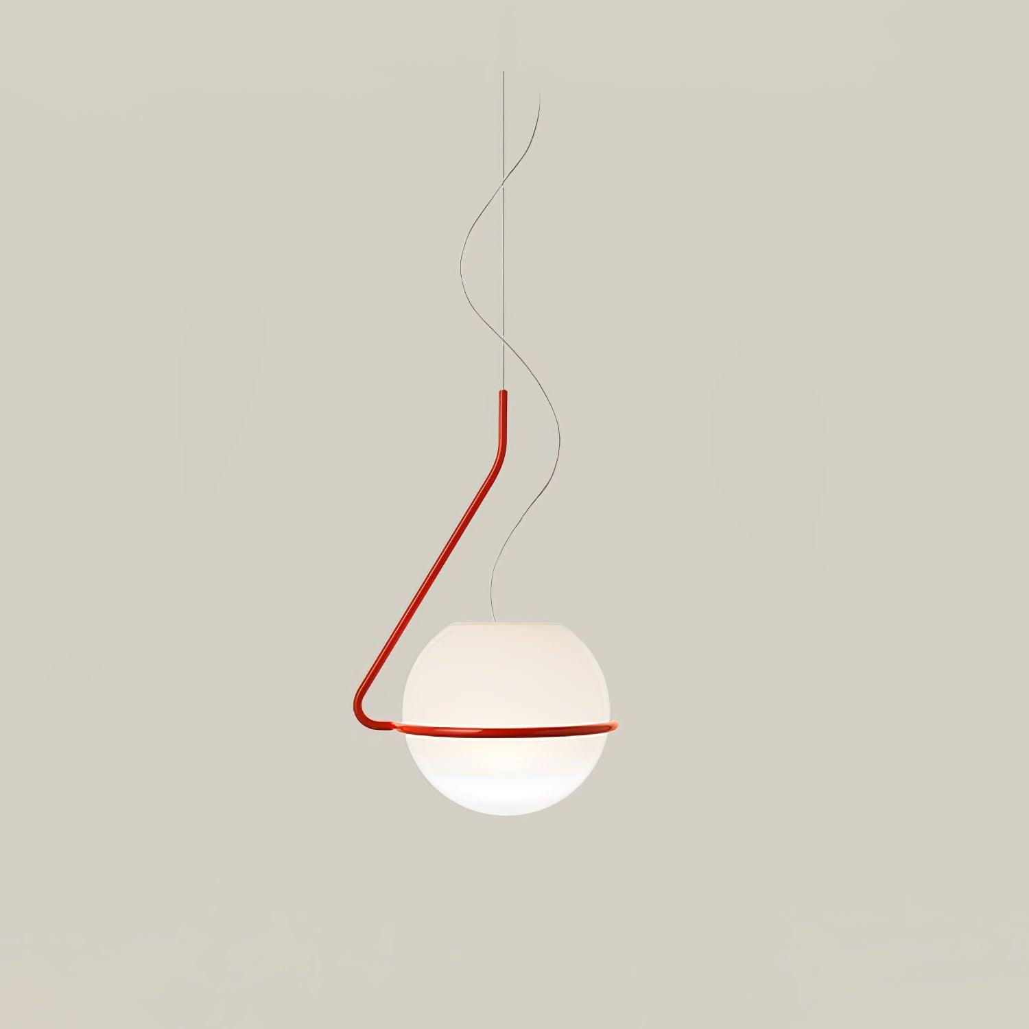 Circular Minimalist Glass Pendant Lamp - Letslighting