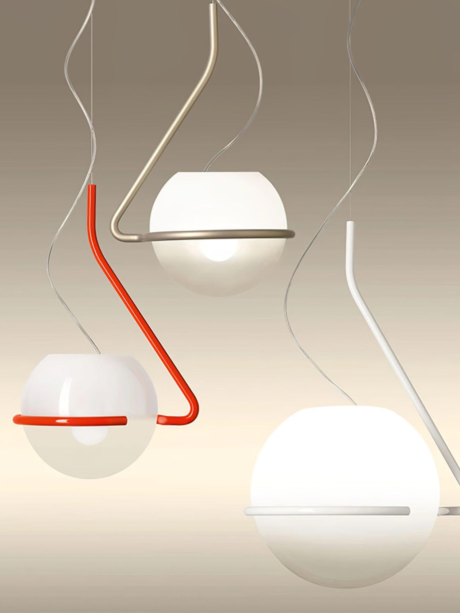 Circular Minimalist Glass Pendant Lamp - Letslighting
