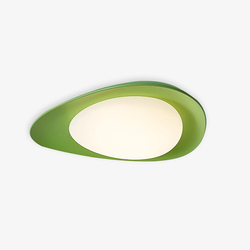 Aria Ceiling Lamp Green&Beige Pebble Shape - Letslighting
