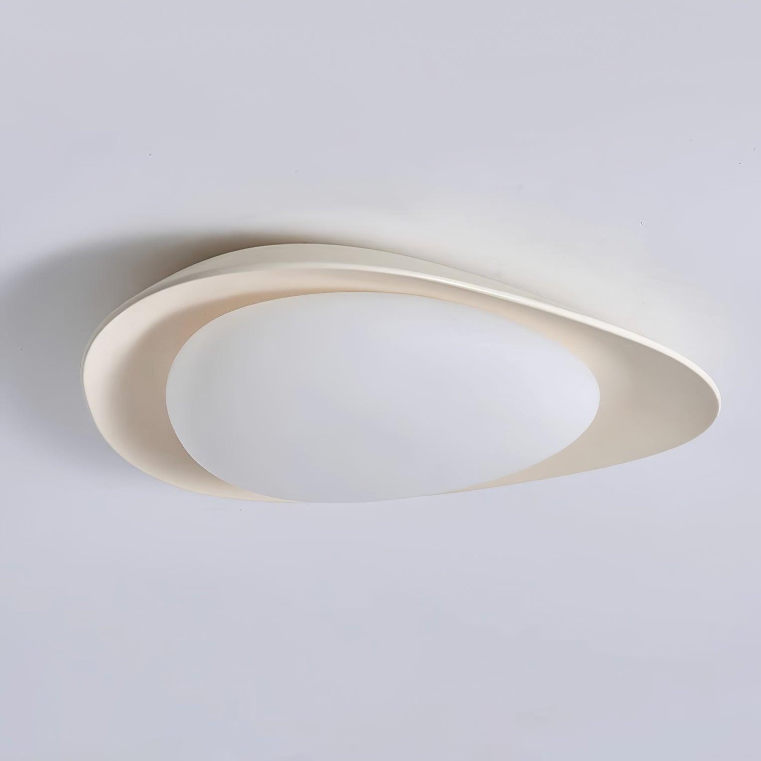 Aria Ceiling Lamp Green&Beige Pebble Shape - Letslighting