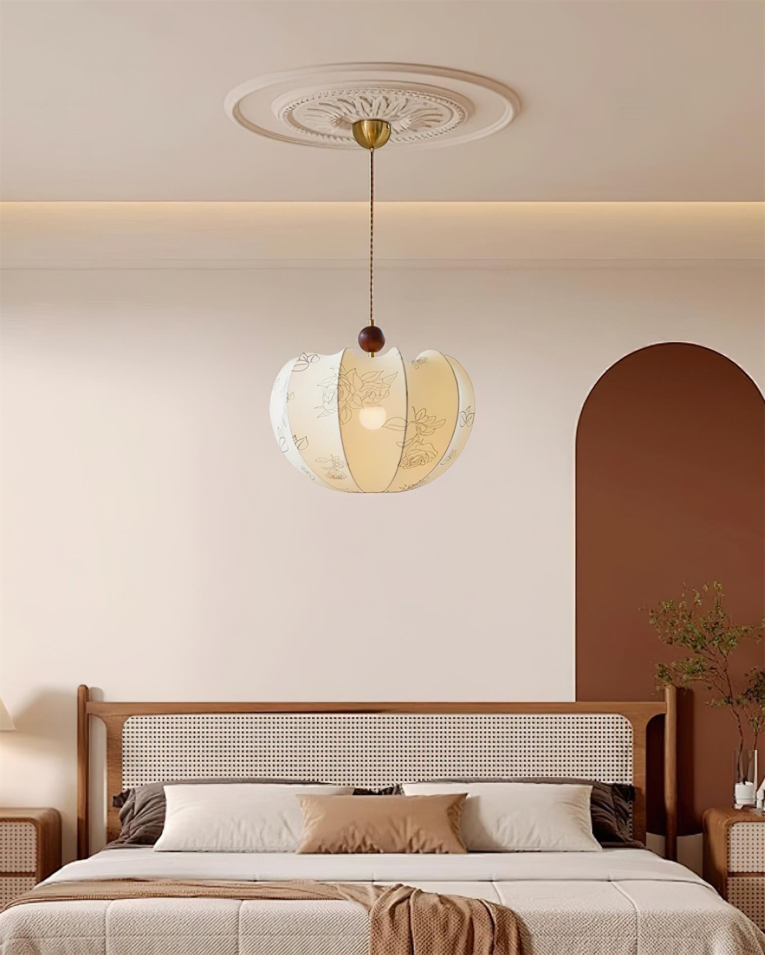 Tonio Pendant Lamp Floral Curved Elegant - Letslighting