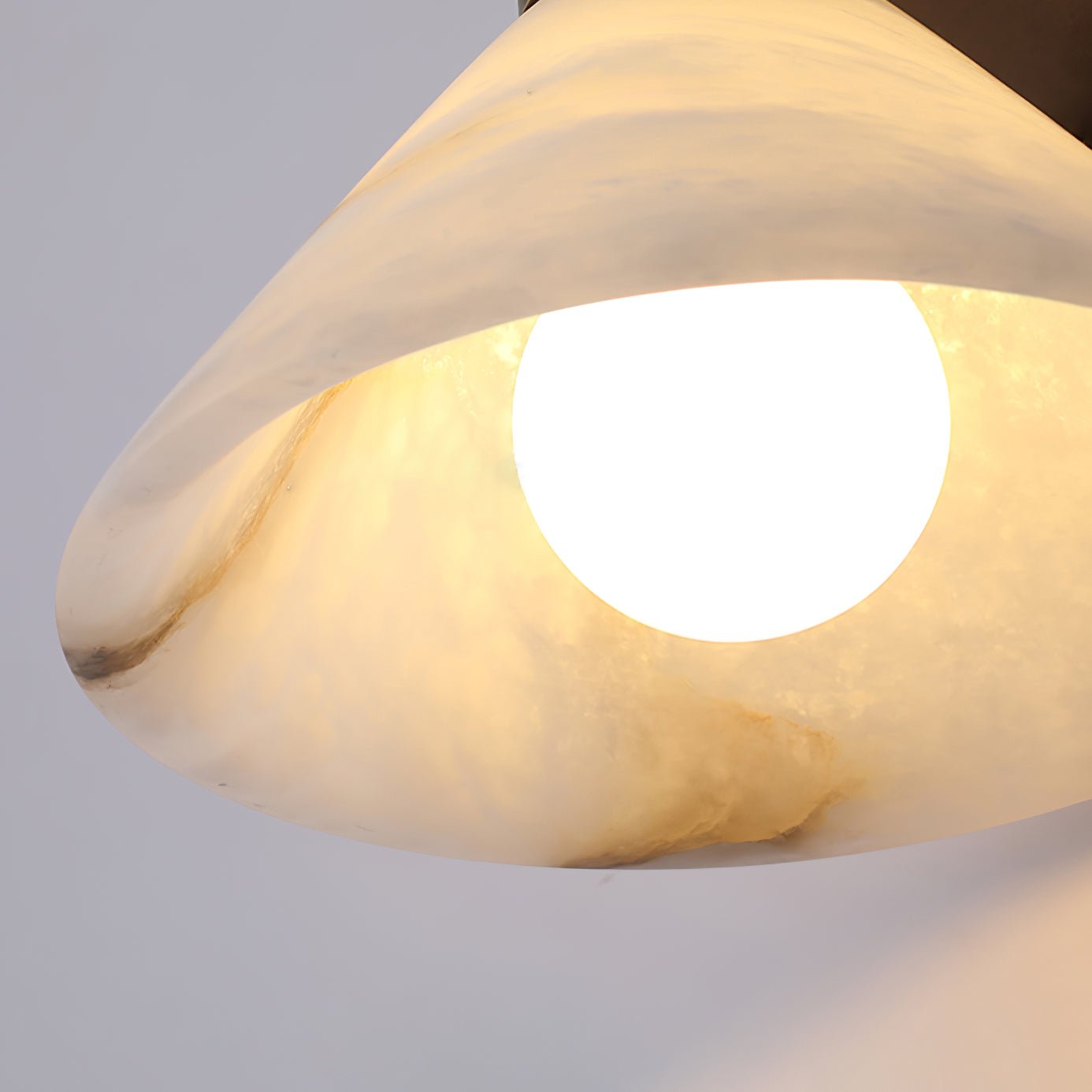 Eurnoria Cone Alabaster Wall Light - Letslighting