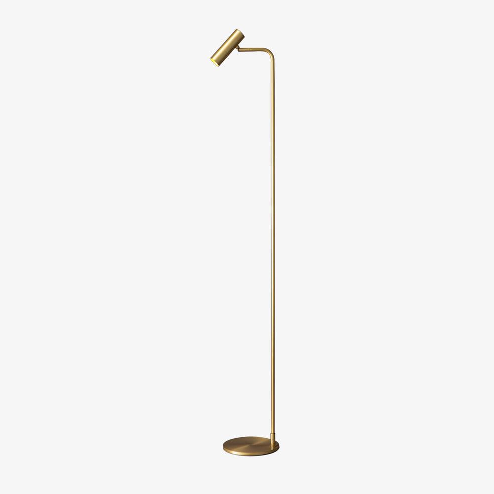Orine Brass Industrial Floor Lamp - Letslighting