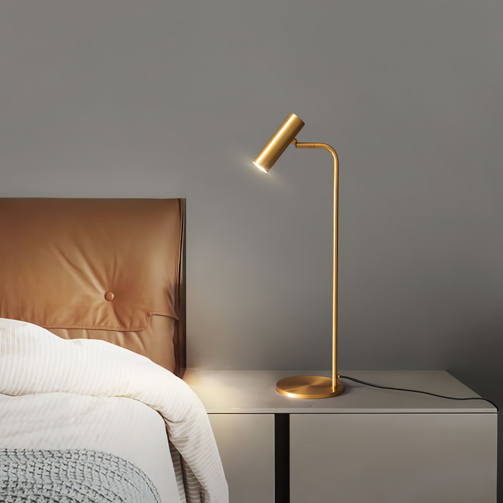 Briona Brass Industrial Table Lamp - Letslighting