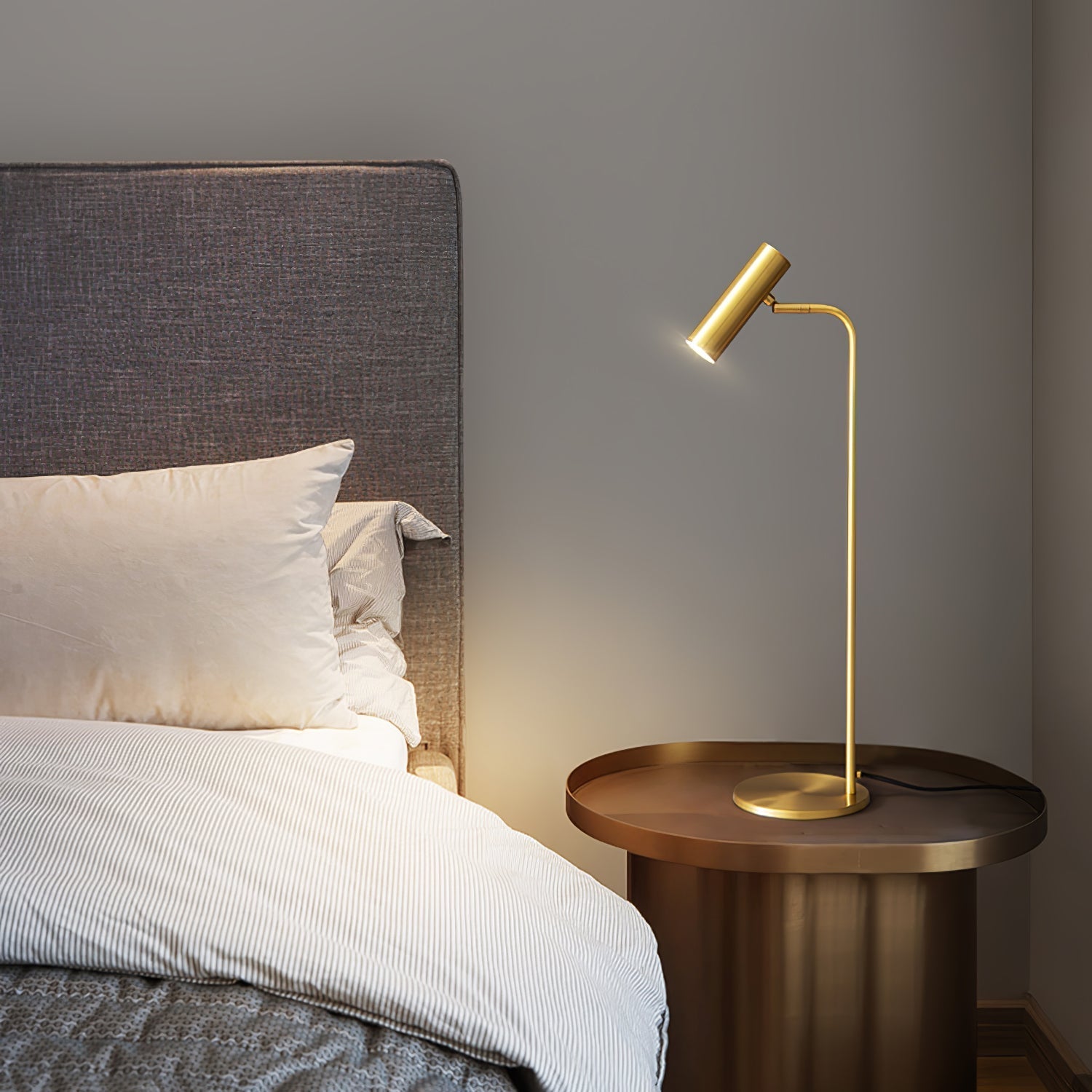 Briona Brass Industrial Table Lamp - Letslighting