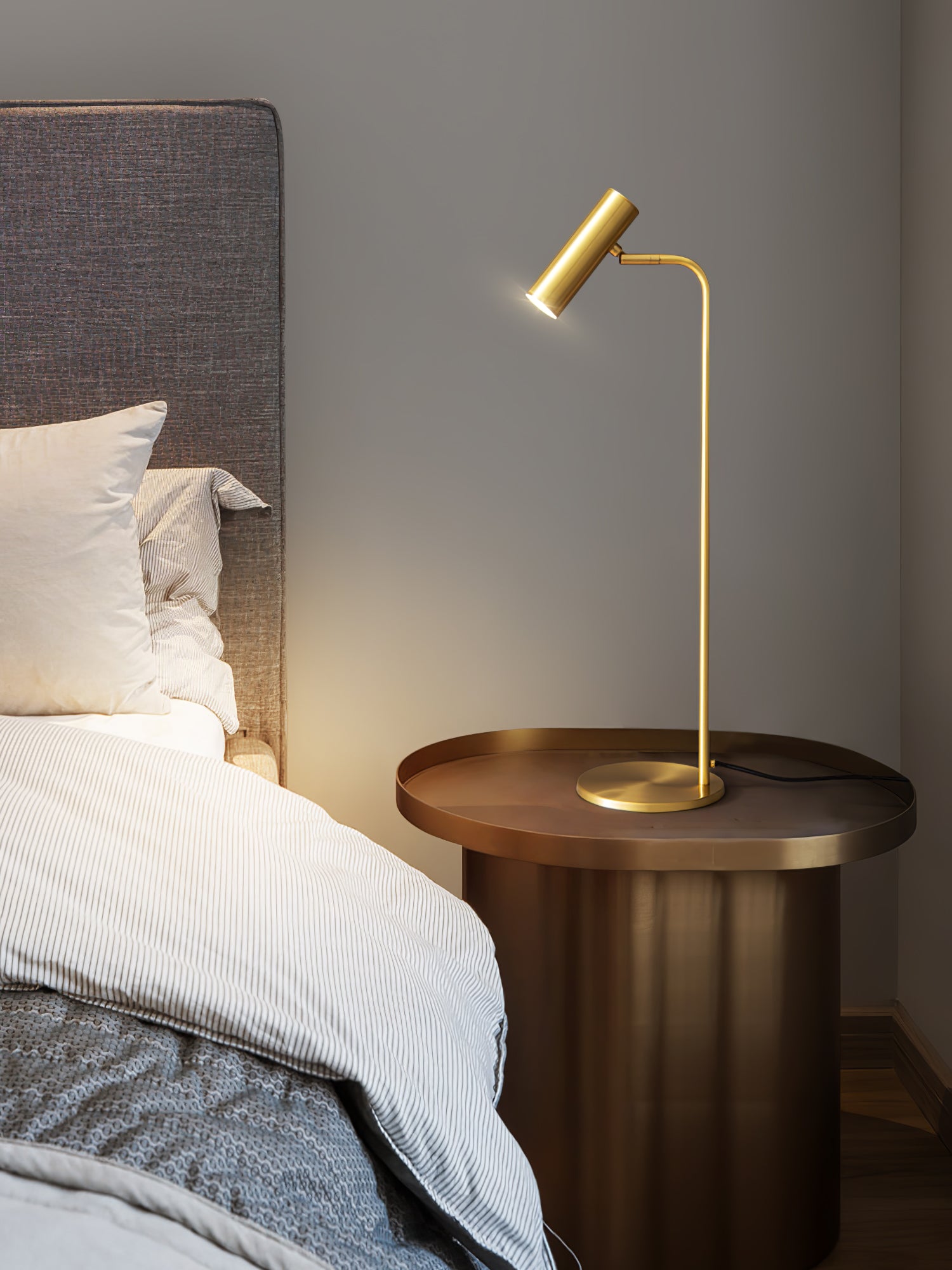 Briona Brass Industrial Table Lamp - Letslighting