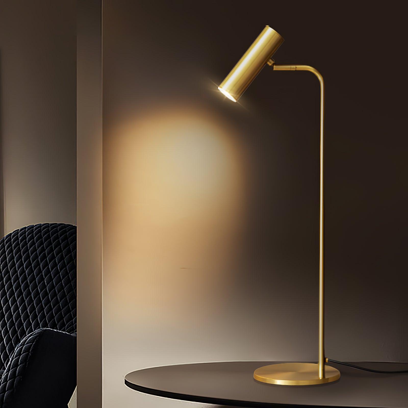 Briona Brass Industrial Table Lamp - Letslighting
