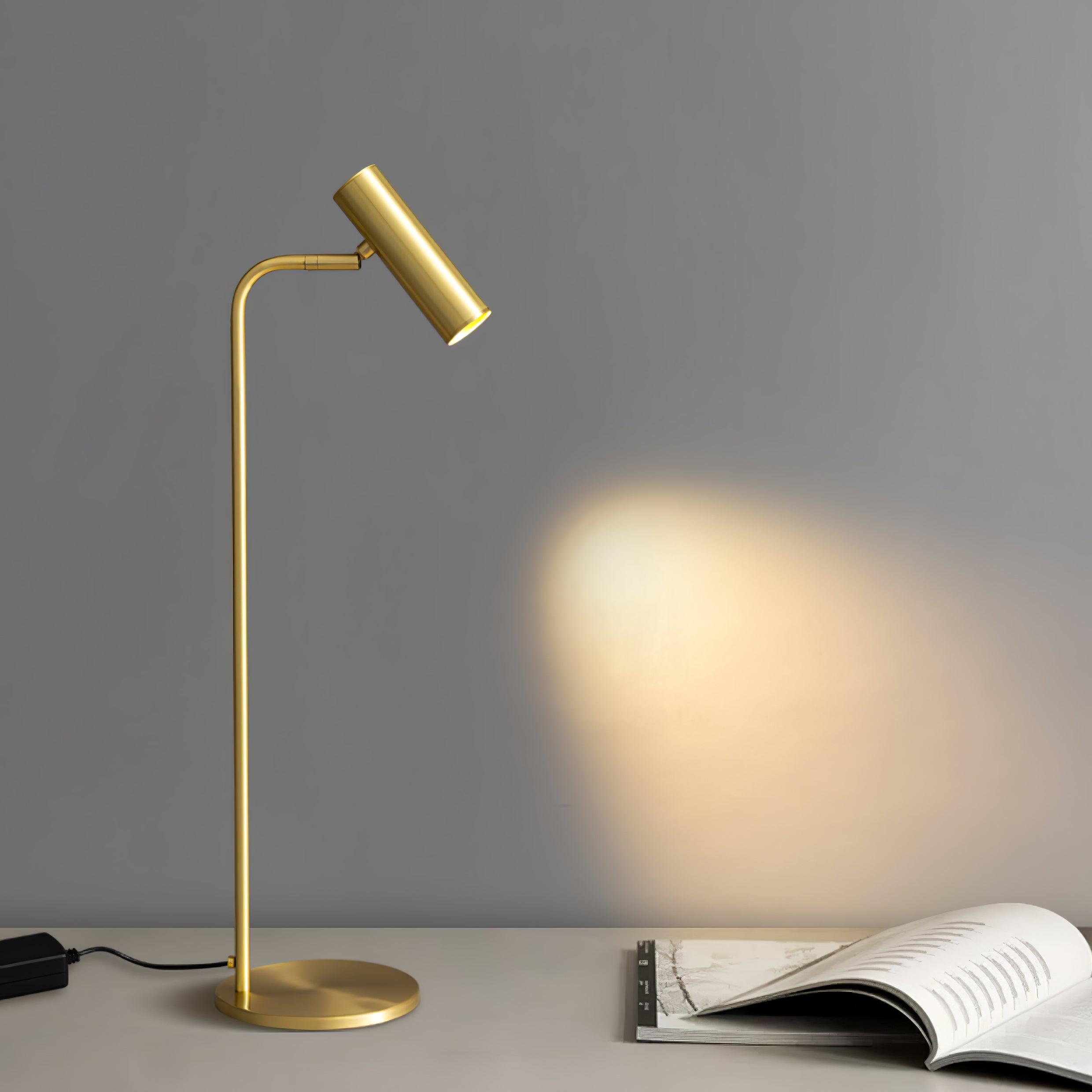 Briona Brass Industrial Table Lamp - Letslighting