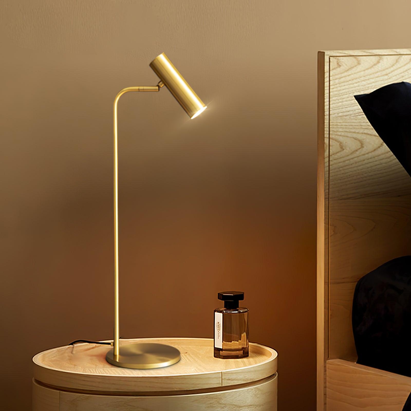 Briona Brass Industrial Table Lamp - Letslighting