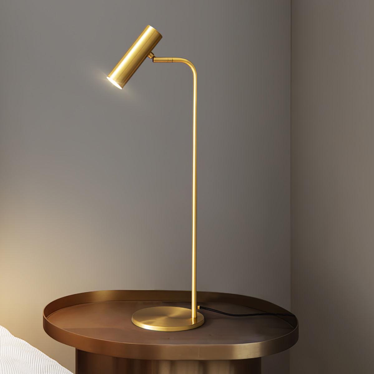 Briona Brass Industrial Table Lamp - Letslighting