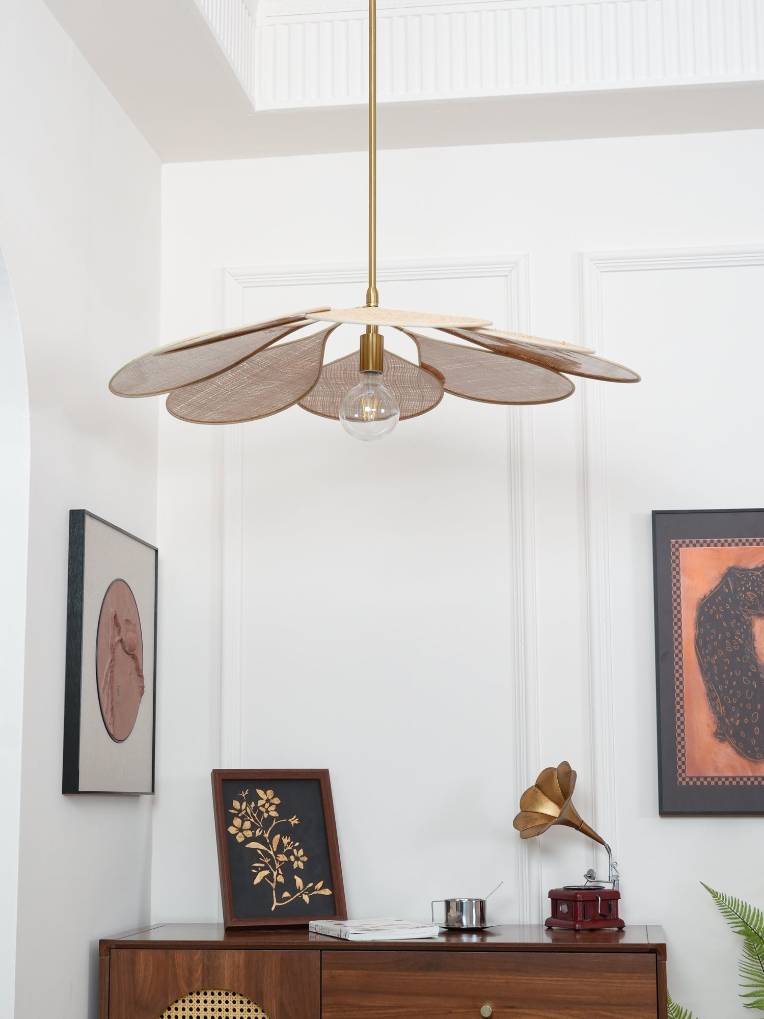 Tory Pendant Lamp Bloom Rattan - Letslighting