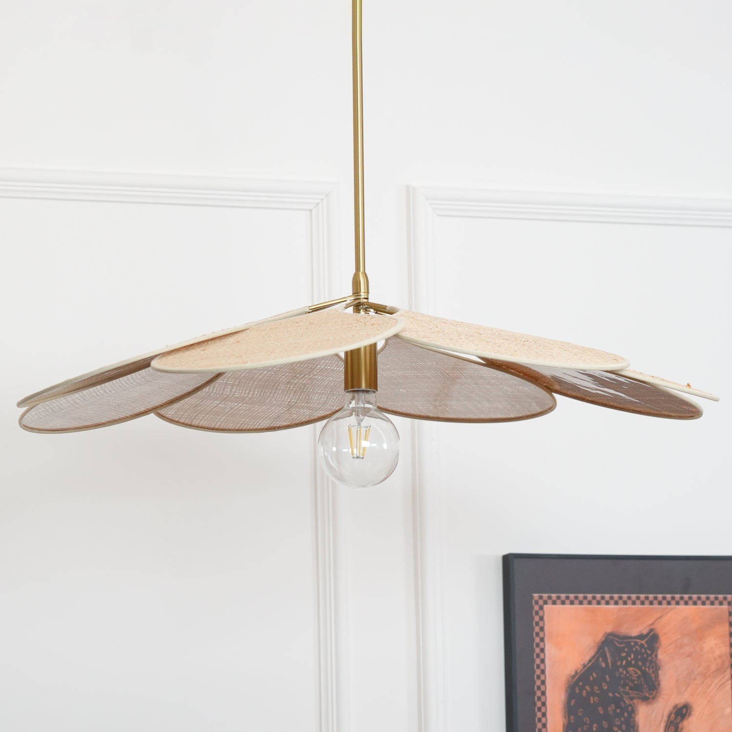 Tory Pendant Lamp Bloom Rattan - Letslighting