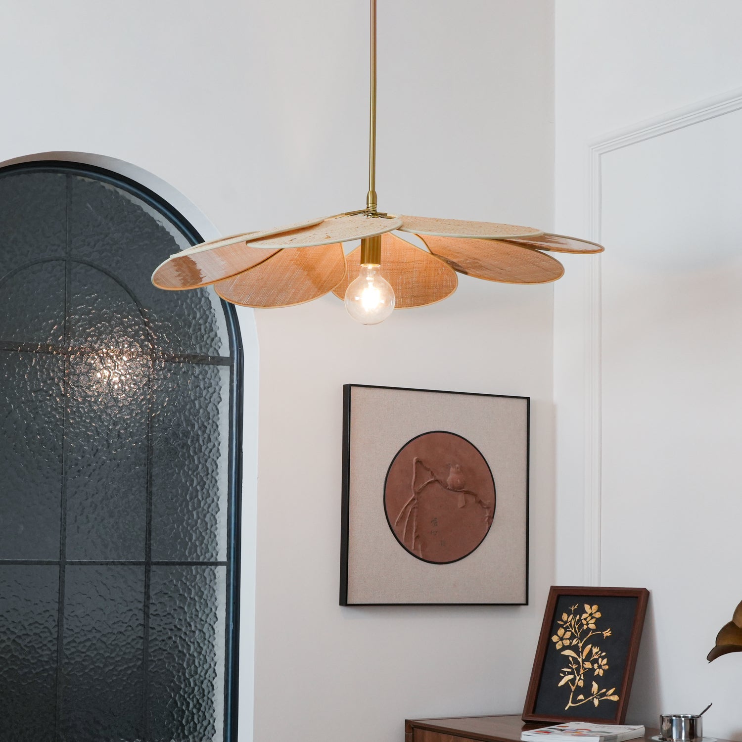 Tory Pendant Lamp Bloom Rattan - Letslighting