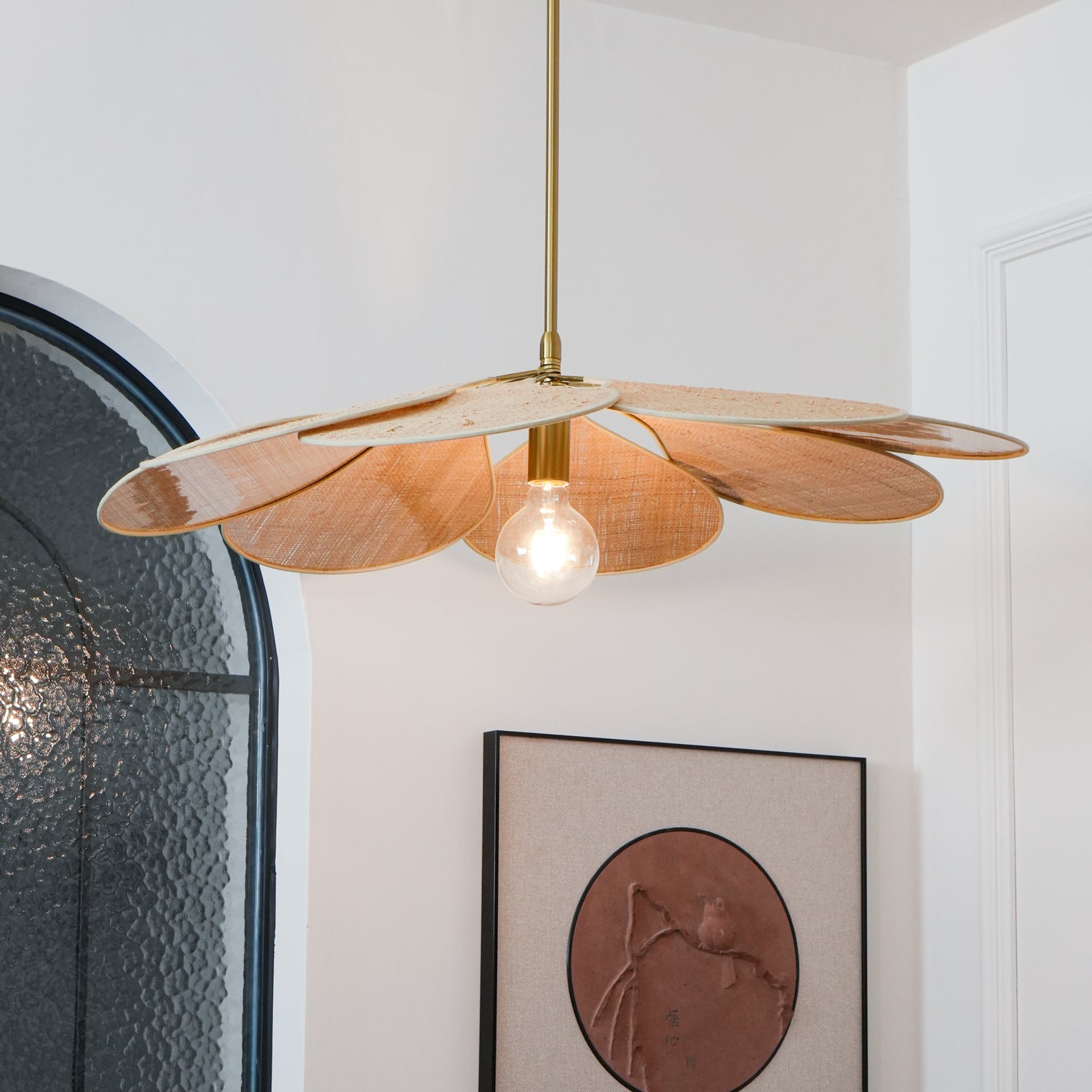 Tory Pendant Lamp Bloom Rattan - Letslighting