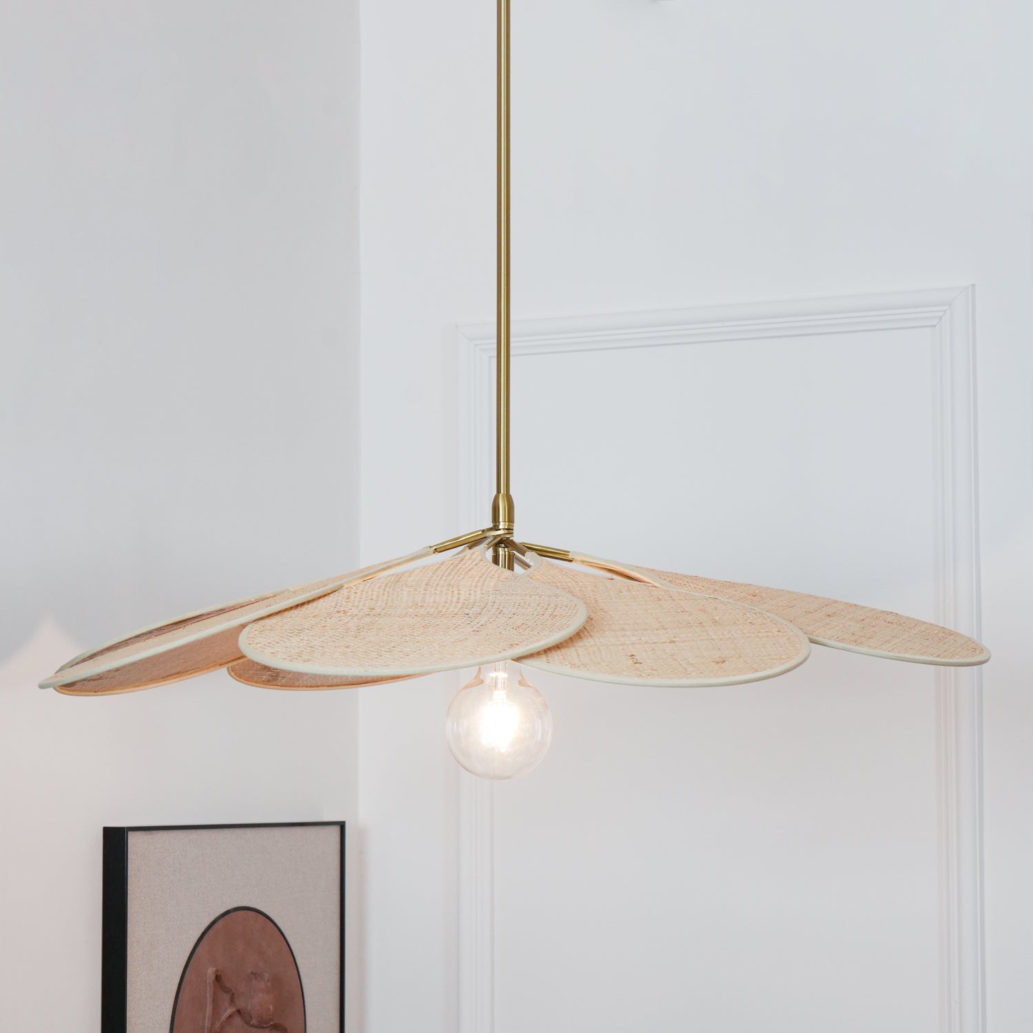 Tory Pendant Lamp Bloom Rattan - Letslighting