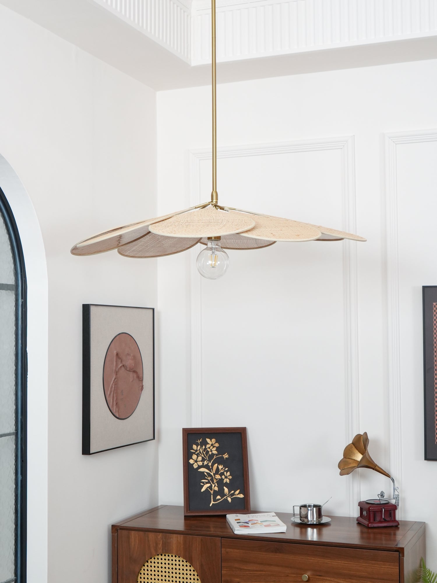Tory Pendant Lamp Bloom Rattan - Letslighting